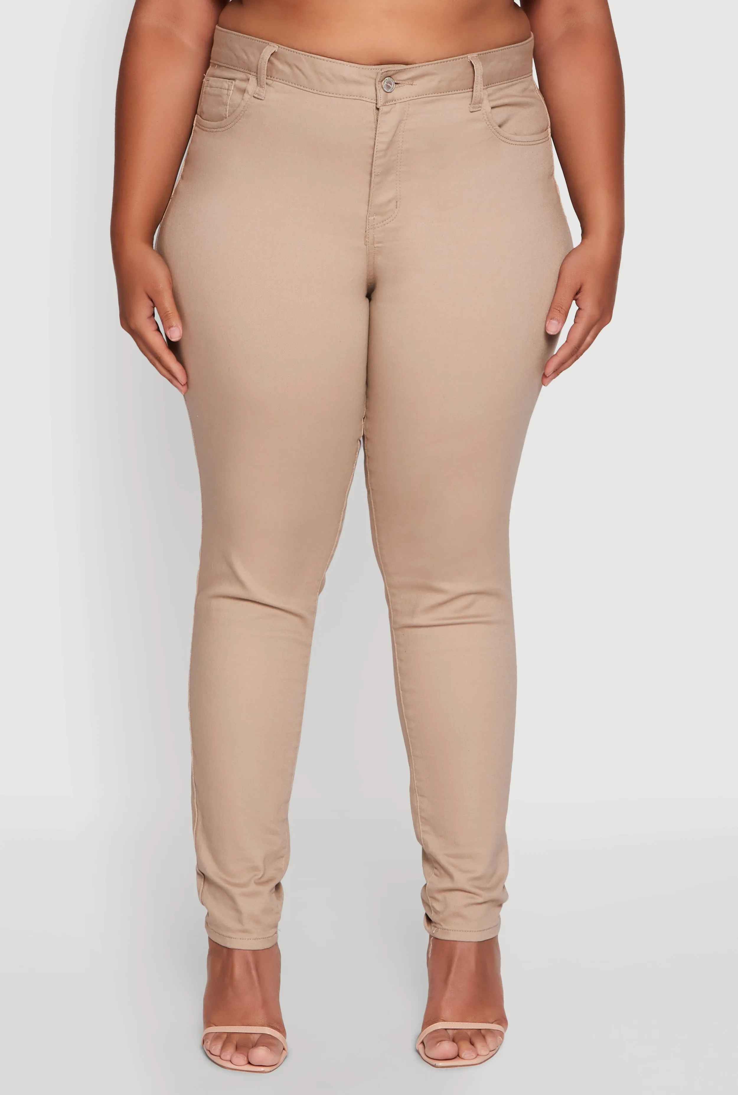 Plus Size WAX Twill High Waisted Skinny Leg Pants sold by Rainbow product image thumbnail 5