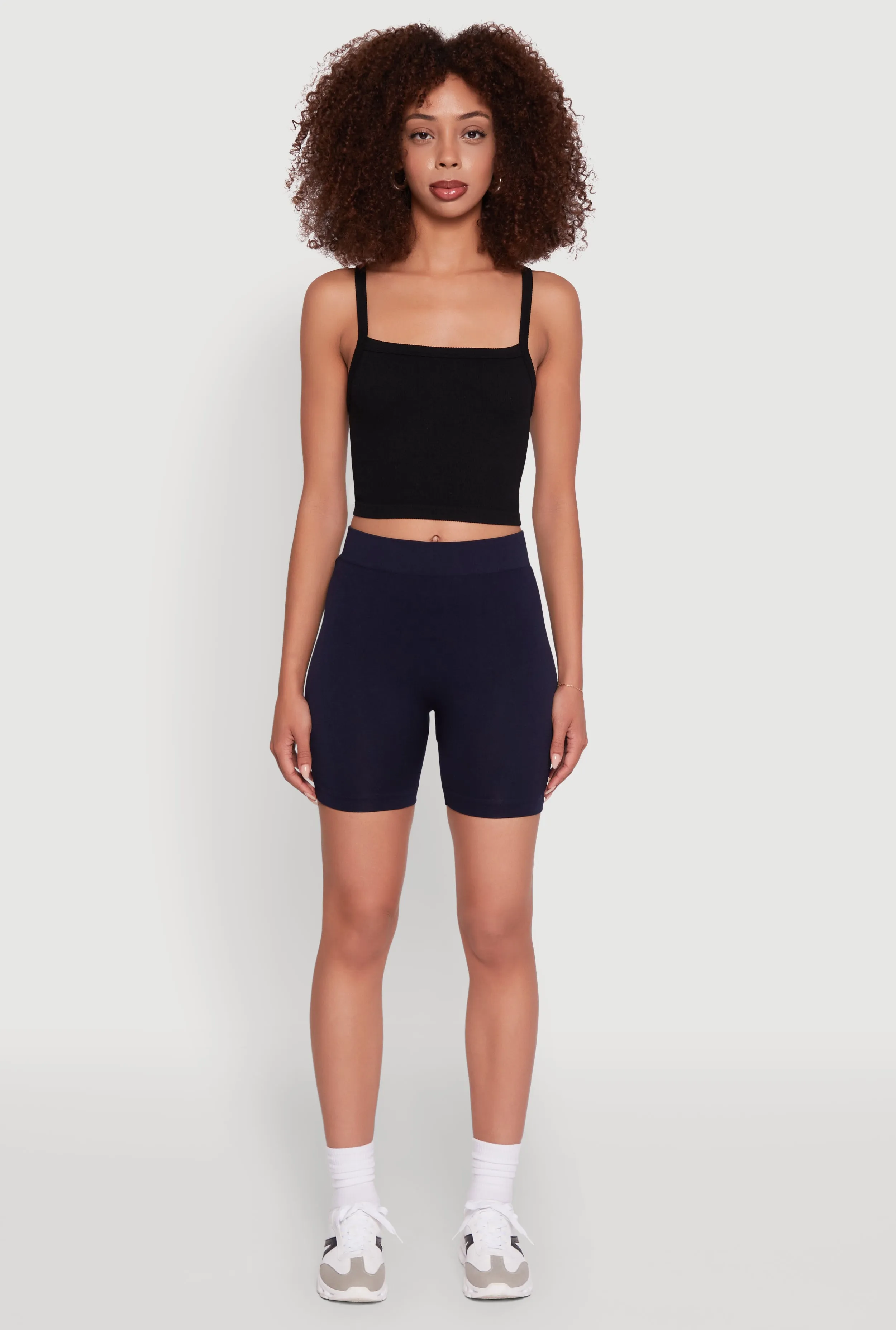 Trendy Seamless Mid Rise Biker Shorts sold by Rainbow product image thumbnail 2