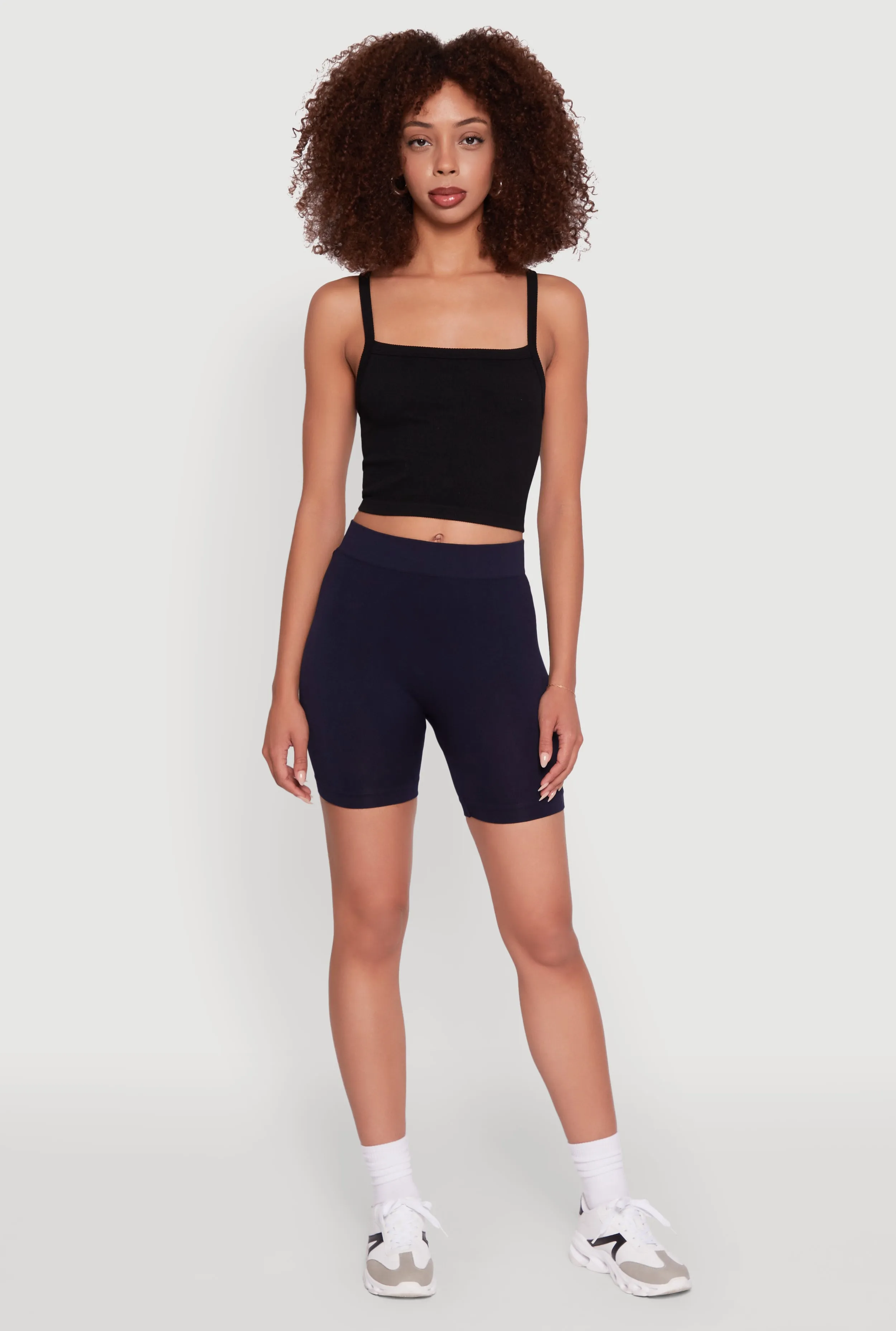 Trendy Seamless Mid Rise Biker Shorts sold by Rainbow