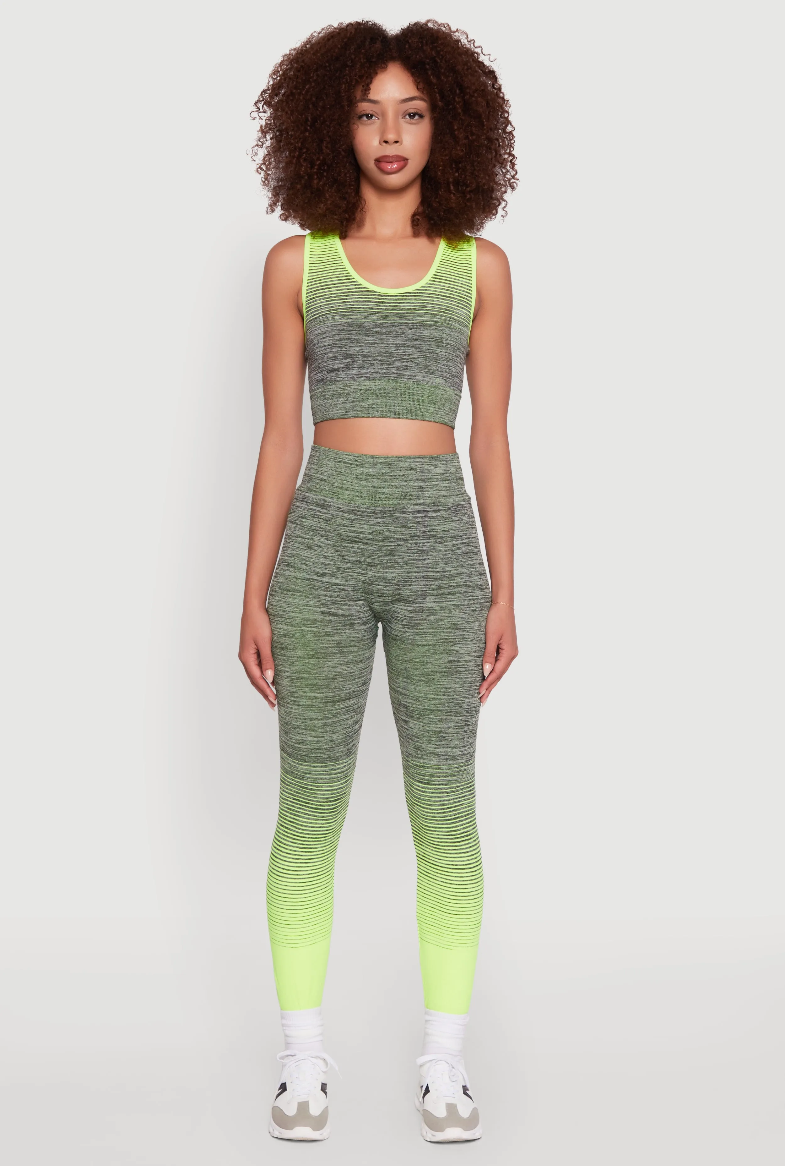 Trendy Marled Ombre Cropped Tank Top sold by Rainbow product image thumbnail 3