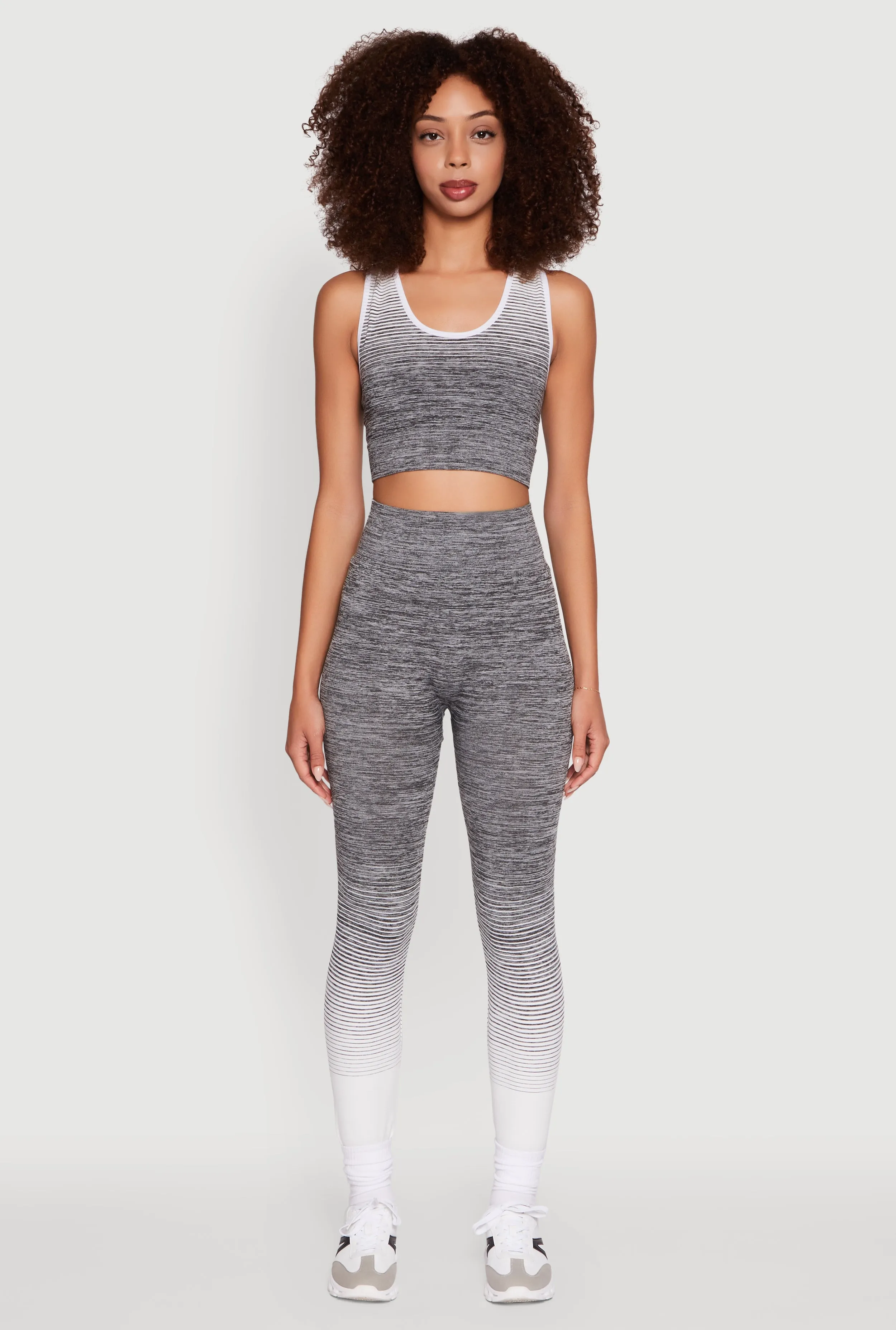 Trendy Marled Ombre Cropped Tank Top sold by Rainbow product image thumbnail 3