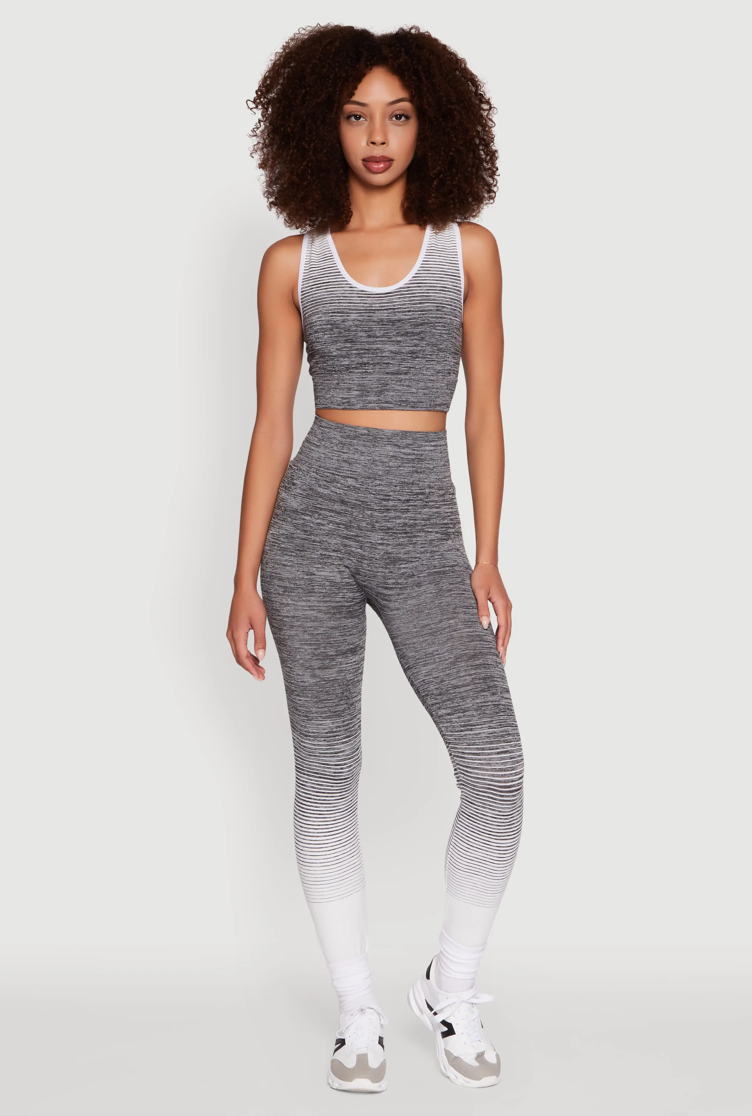 Trendy Marled Ombre Cropped Tank Top sold by Rainbow product image thumbnail 2