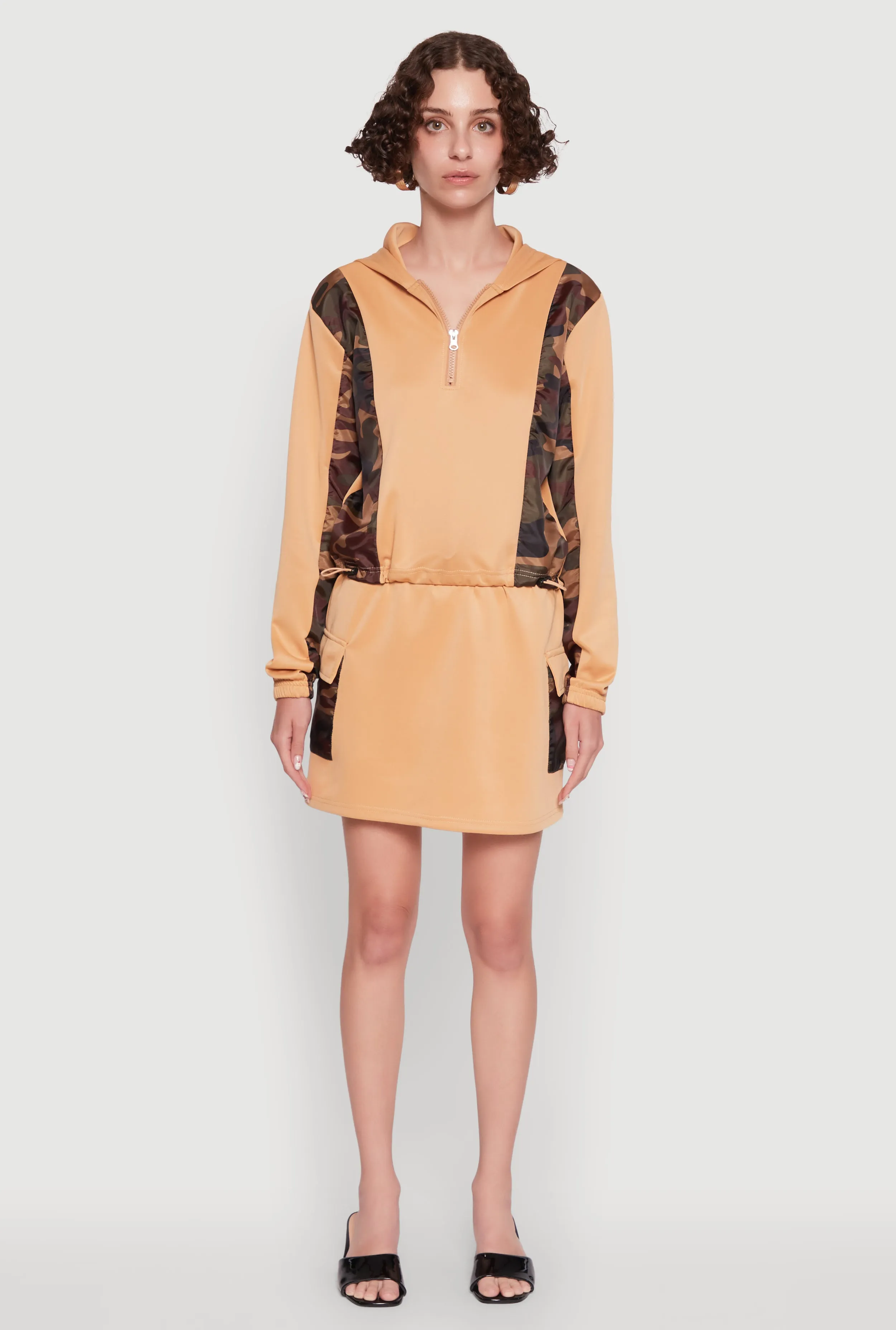 Trendy Drawstring Waist Cargo Skirt sold by Rainbow product image thumbnail 2