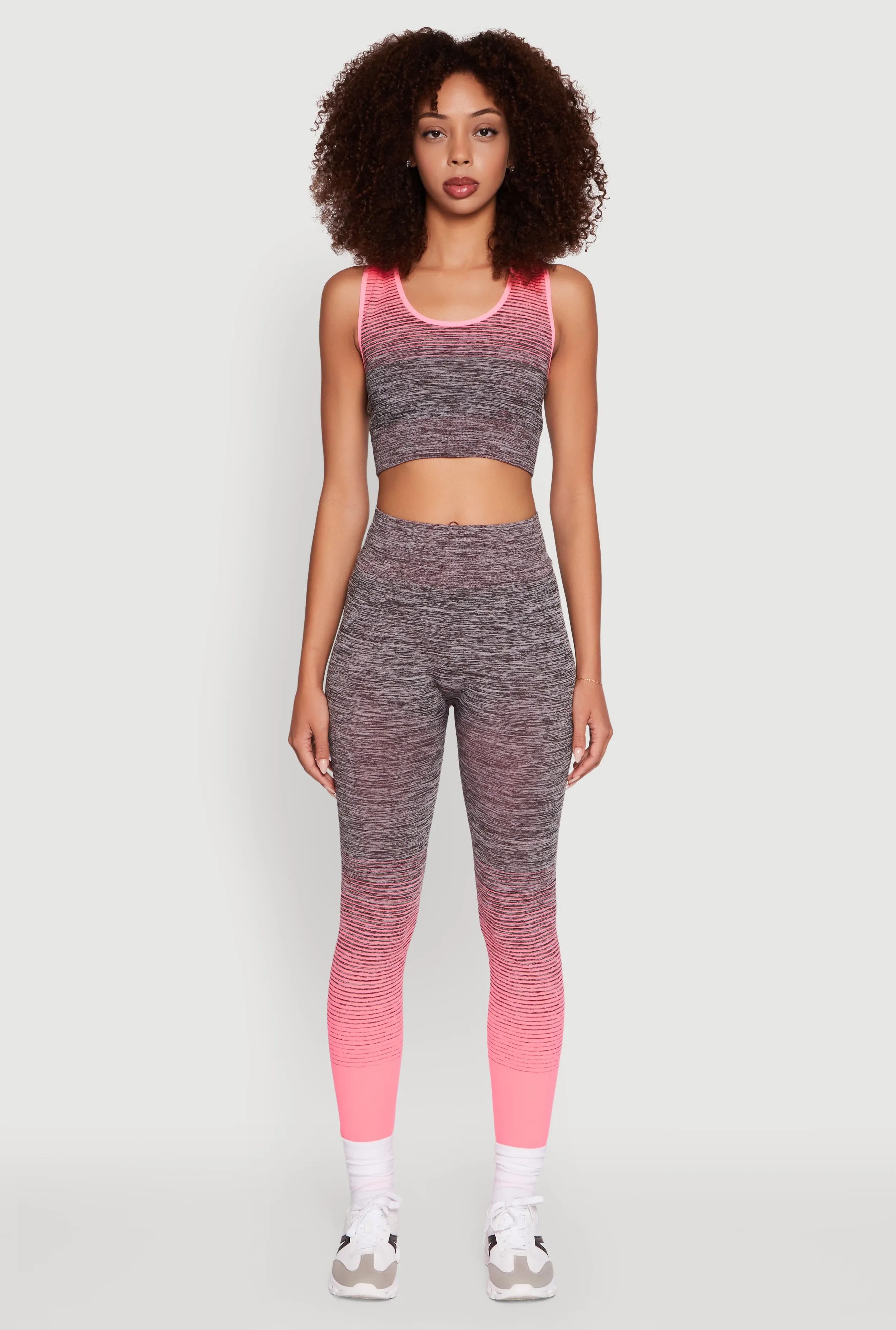 Trendy Marled Ombre Cropped Tank Top sold by Rainbow product image thumbnail 3