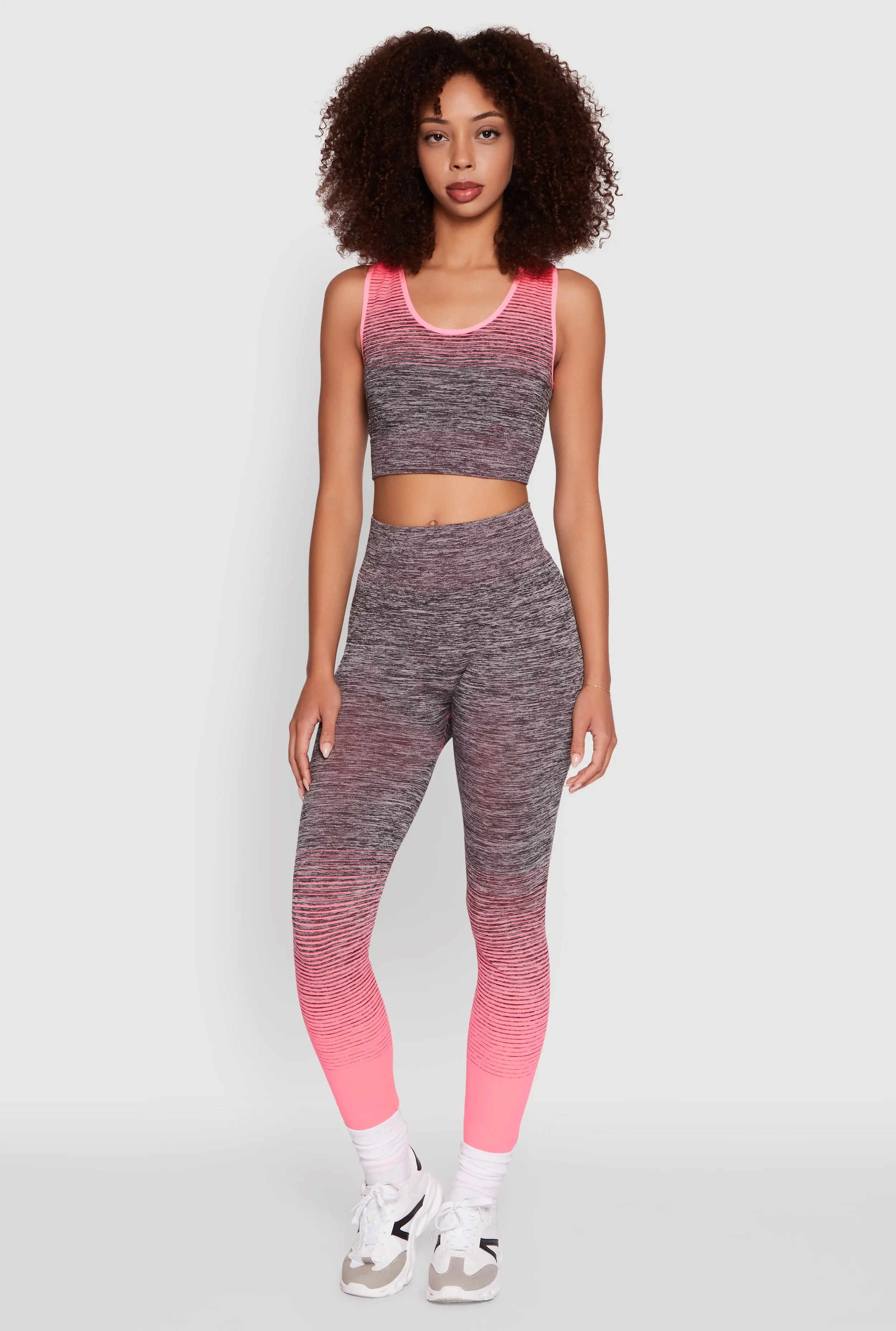 Trendy Marled Ombre Cropped Tank Top sold by Rainbow product image thumbnail 2