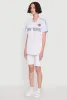 Trendy V-Neck New York Graphic Jersey sold by Rainbow