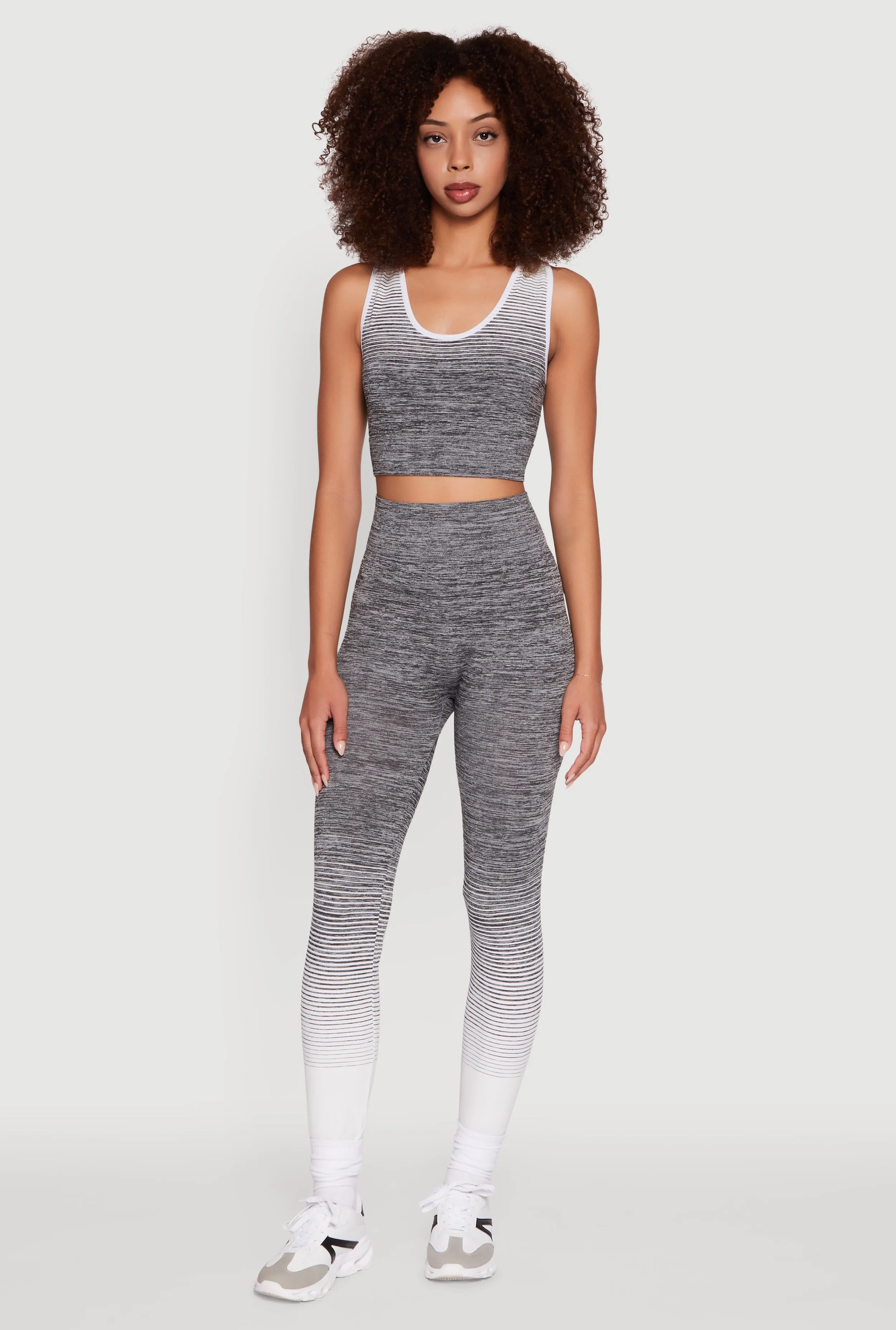 Trendy Marled Ombre Stretch Leggings sold by Rainbow