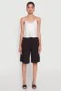 Satin V-Neck Cropped Cami with Adjustable Straps sold by Rainbow