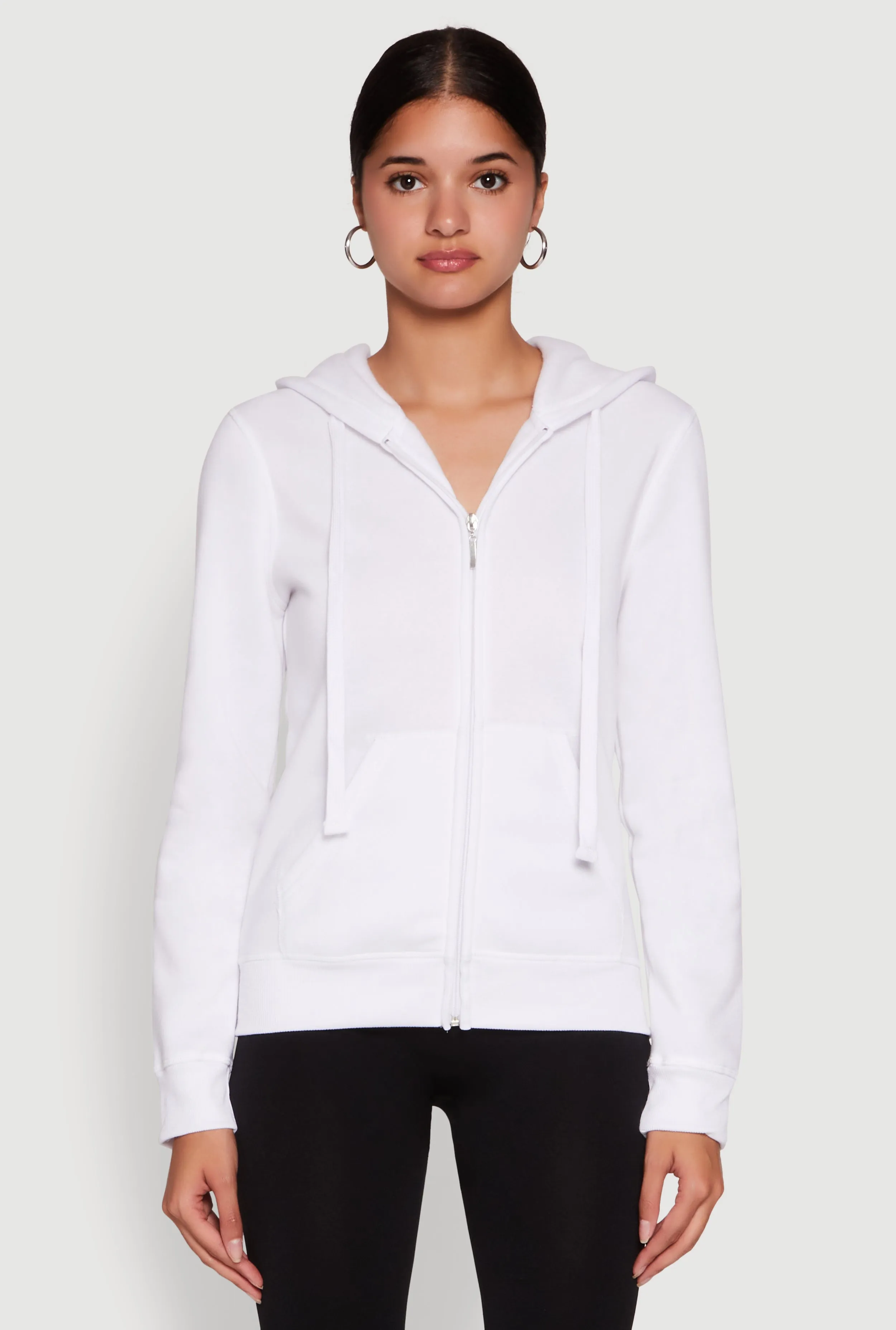 Trendy Fleece Lined Hooded Sweatshirt sold by Rainbow product image thumbnail 2