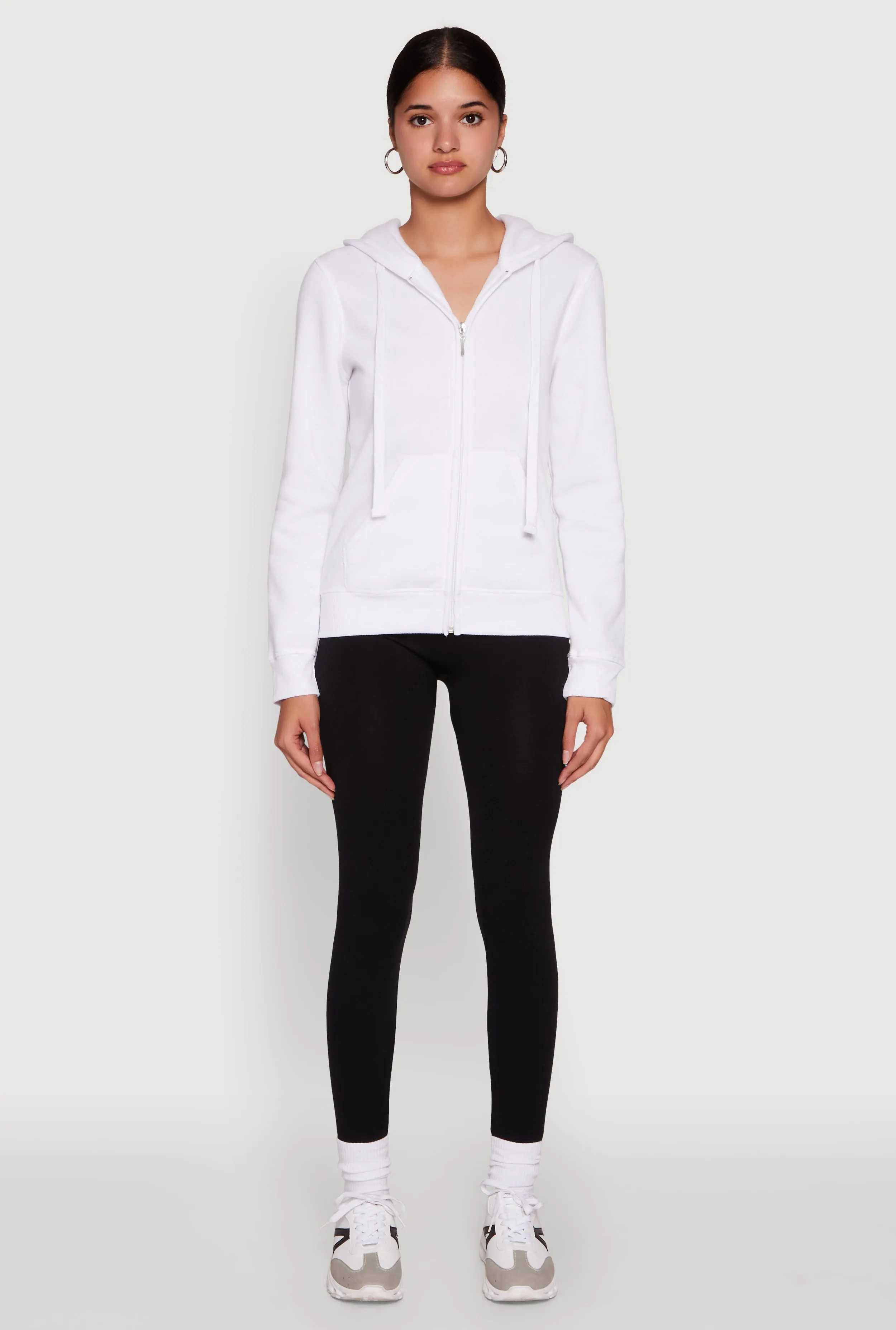 Trendy Fleece Lined Hooded Sweatshirt sold by Rainbow product image thumbnail 3