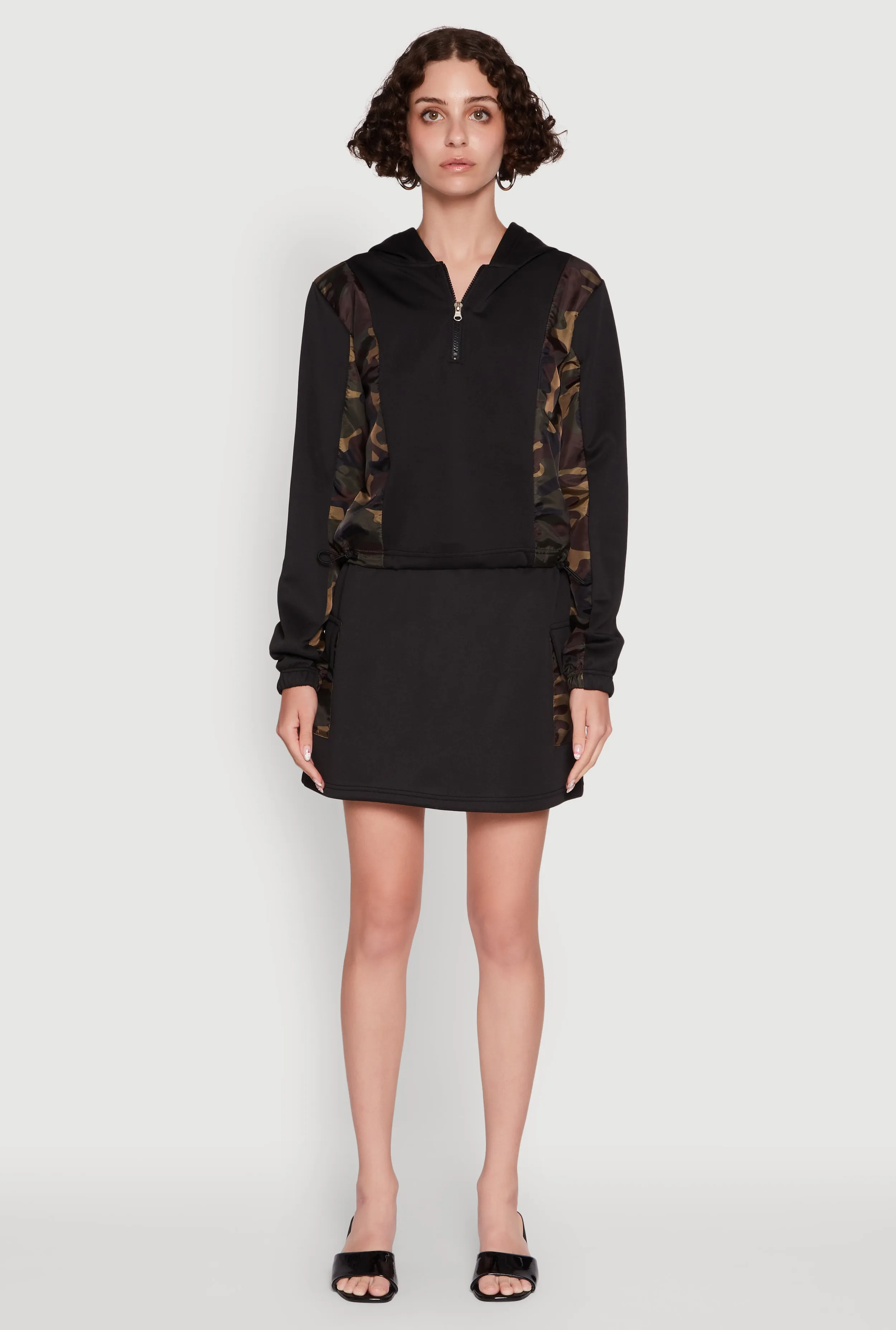 Trendy Drawstring Waist Cargo Skirt sold by Rainbow product image thumbnail 2