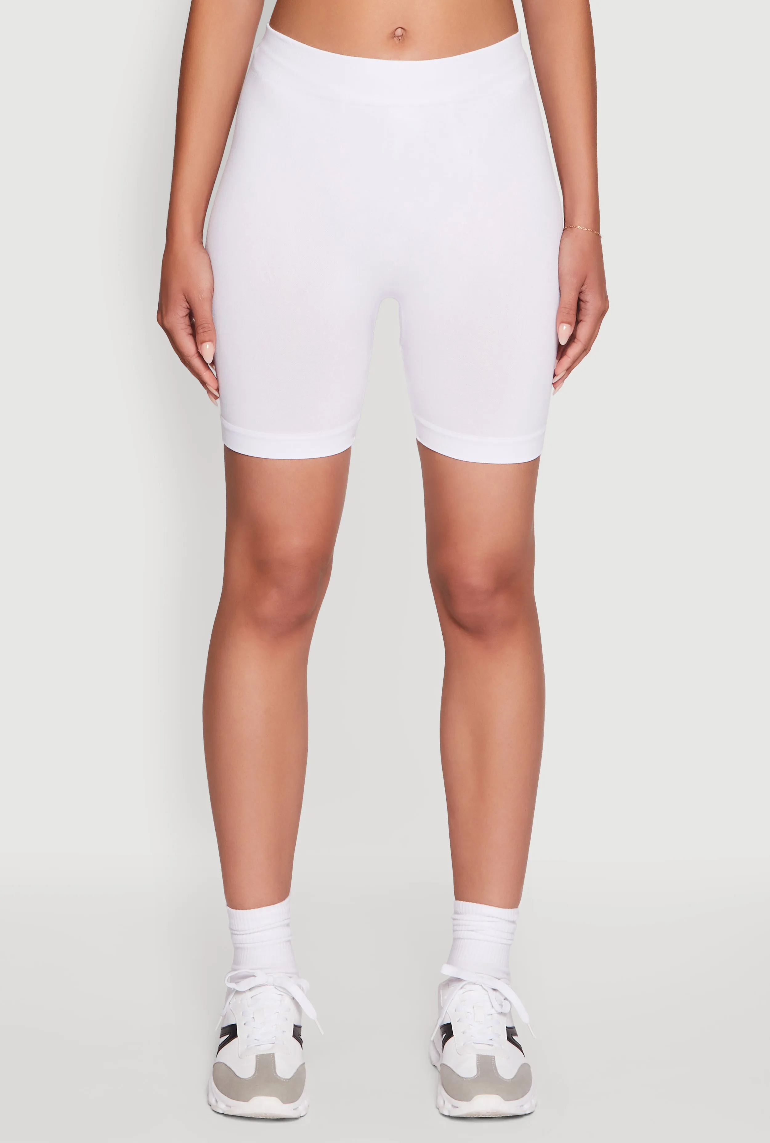 Trendy Seamless Mid Rise Biker Shorts sold by Rainbow product image thumbnail 5