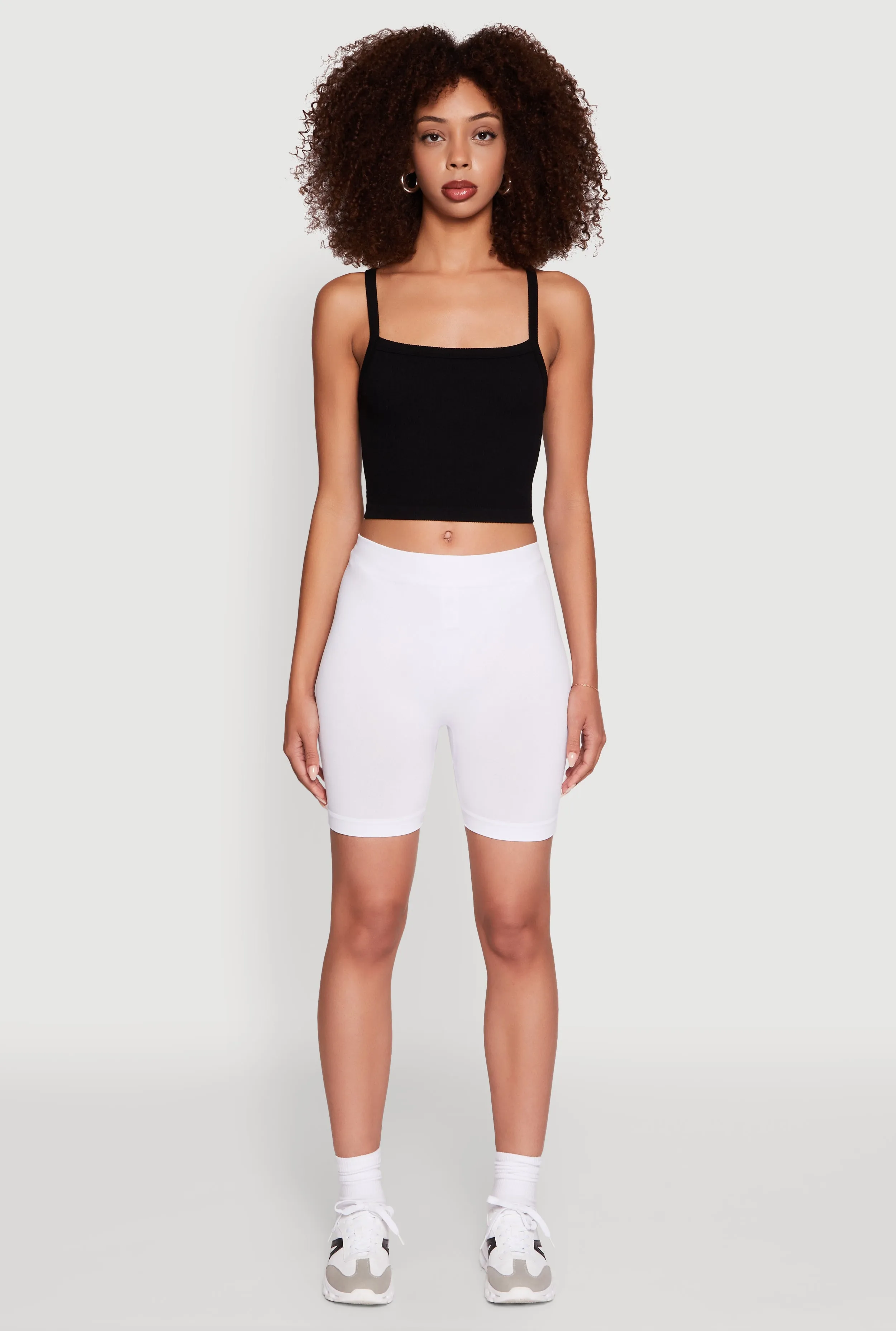 Trendy Seamless Mid Rise Biker Shorts sold by Rainbow product image thumbnail 2