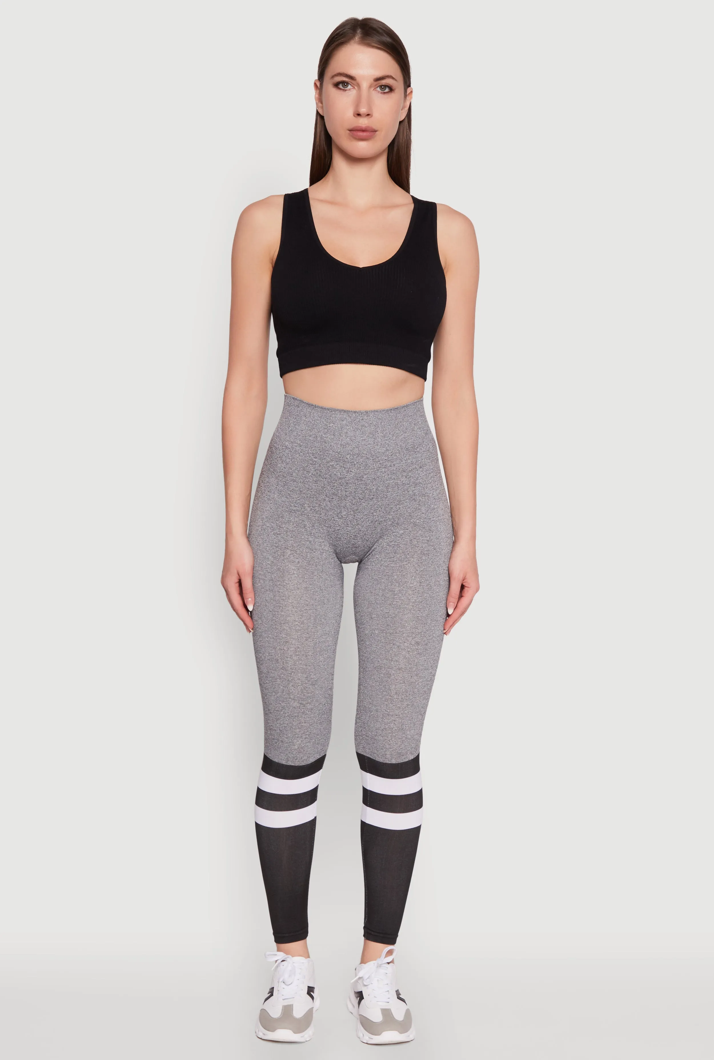 Trendy High Waisted Good Vibes Graphic Leggings sold by Rainbow product image thumbnail 2