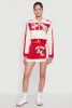 Trendy New York Graphic Cropped Hooded Sweatshirt sold by Rainbow