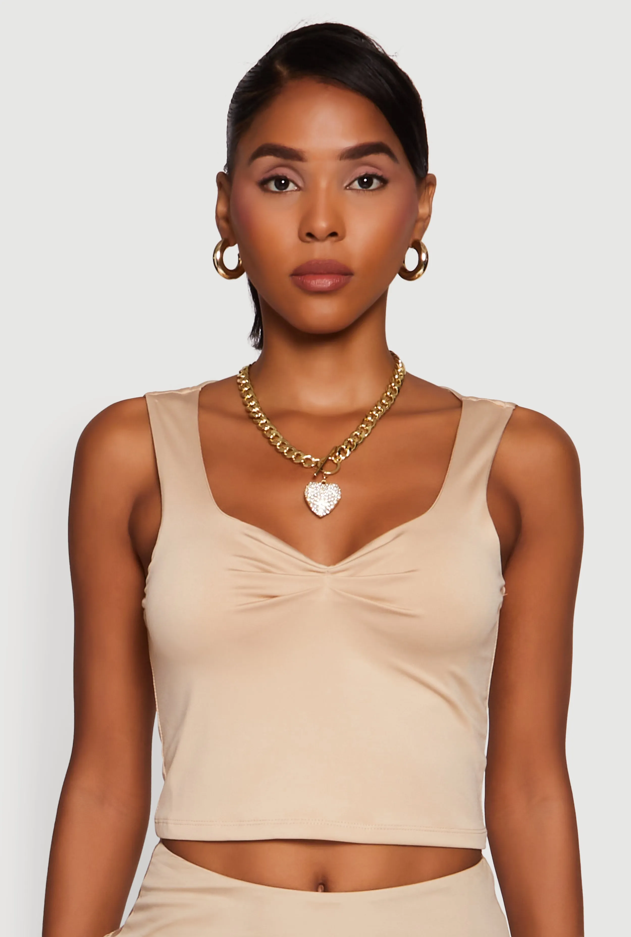 Iris Sweetheart Cropped Tank Top sold by Rainbow product image thumbnail 2