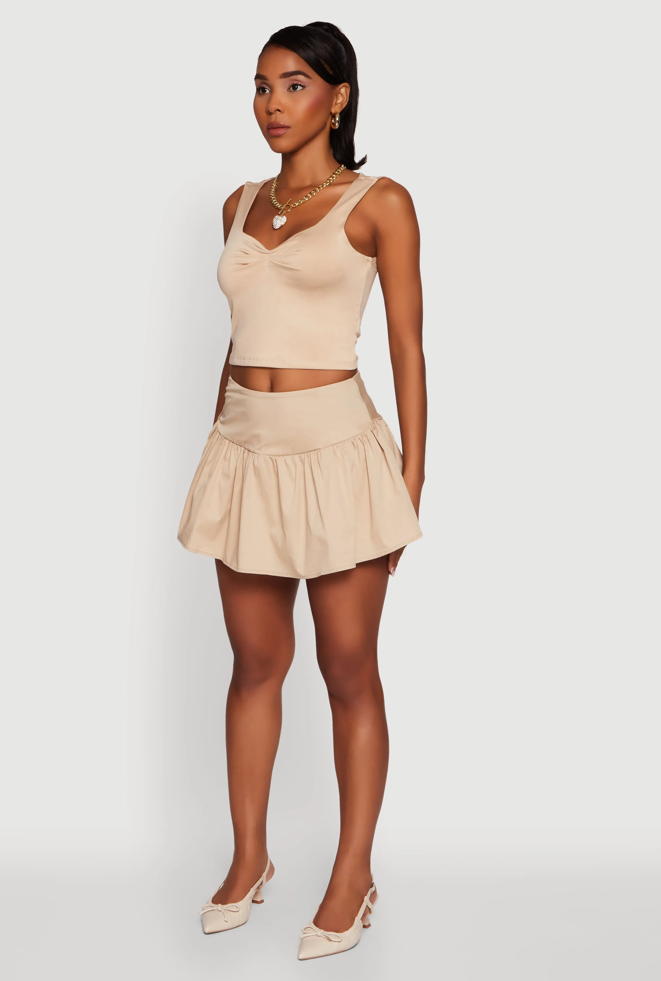 Iris Sweetheart Cropped Tank Top sold by Rainbow product image thumbnail 5