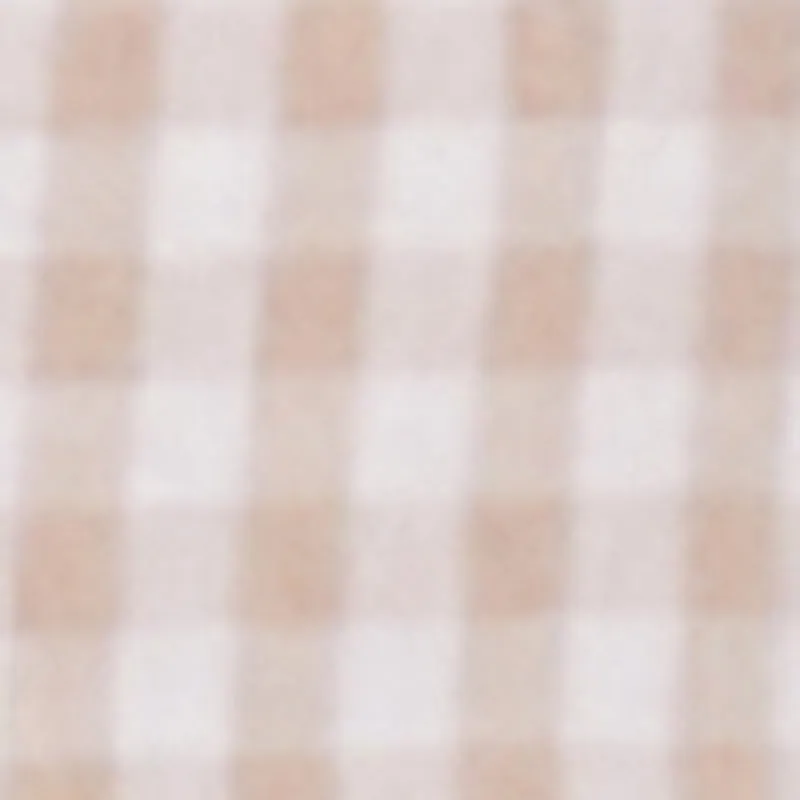 Lace Detail Gingham Puff Sleeve Crop Top sold by Rainbow product image thumbnail 4