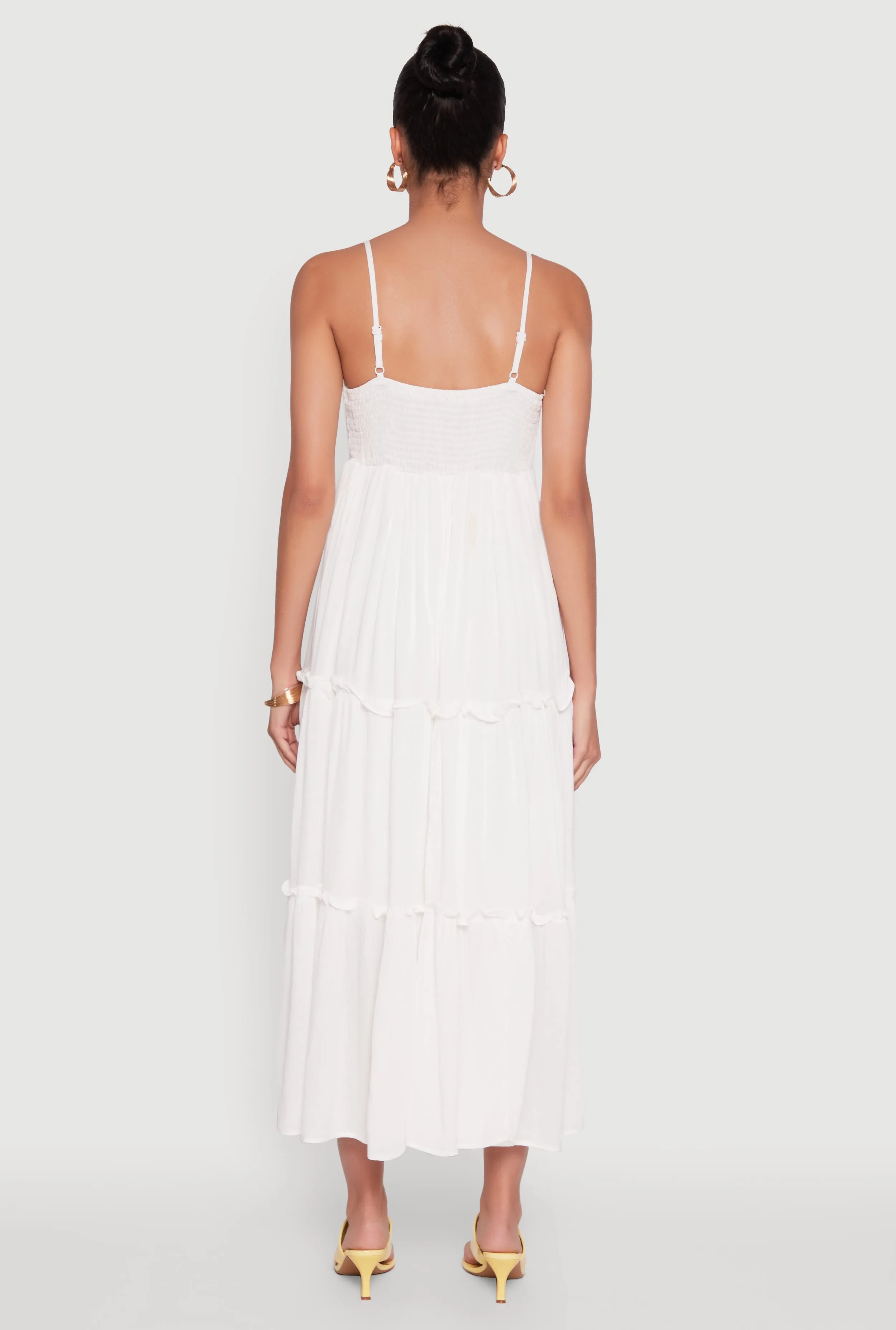 Haute Monde Crochet Detail Tiered Sundress sold by Rainbow product image thumbnail 5