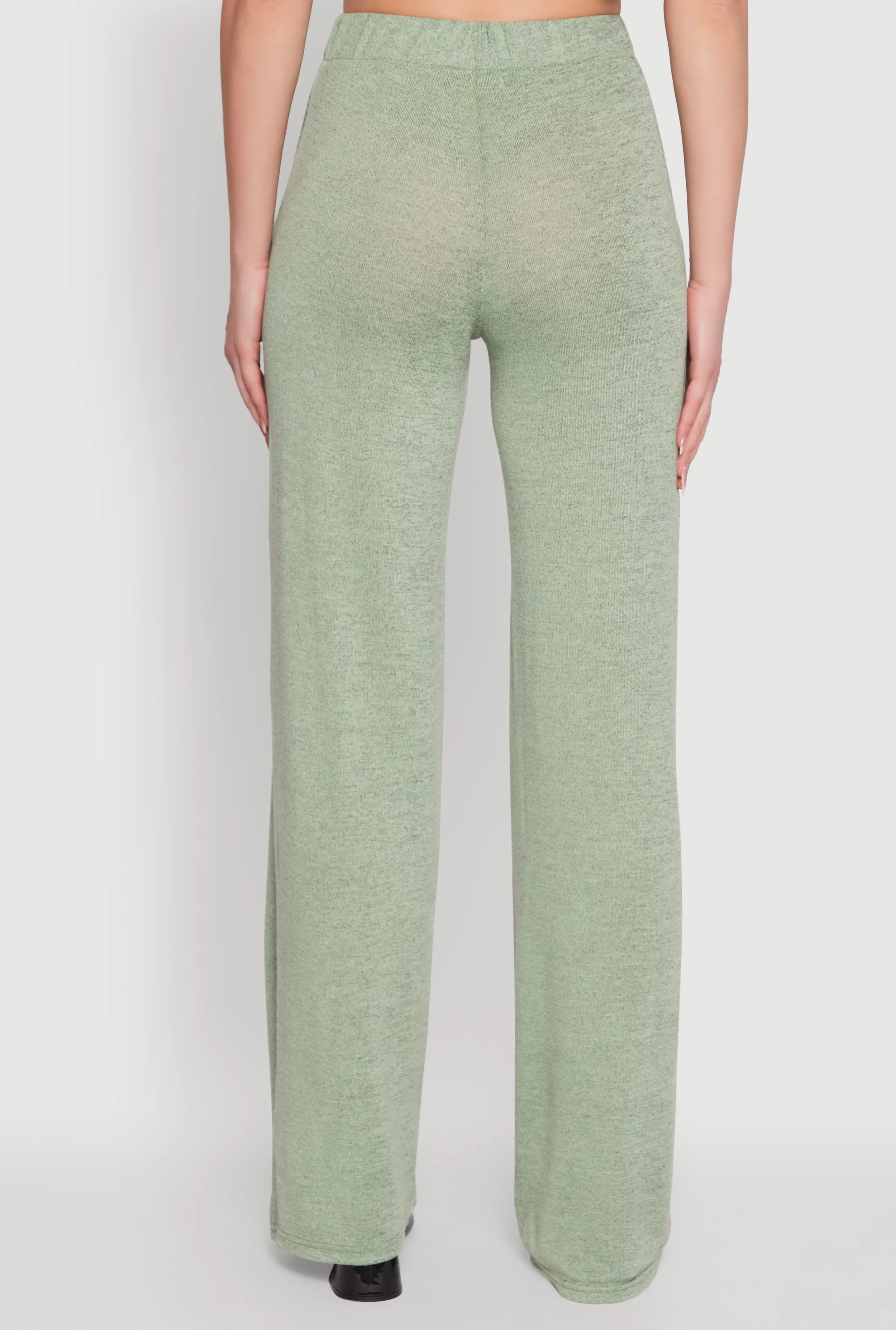 Daisy High Waisted Wide Leg Brushed Knit Pants sold by Rainbow product image thumbnail 5