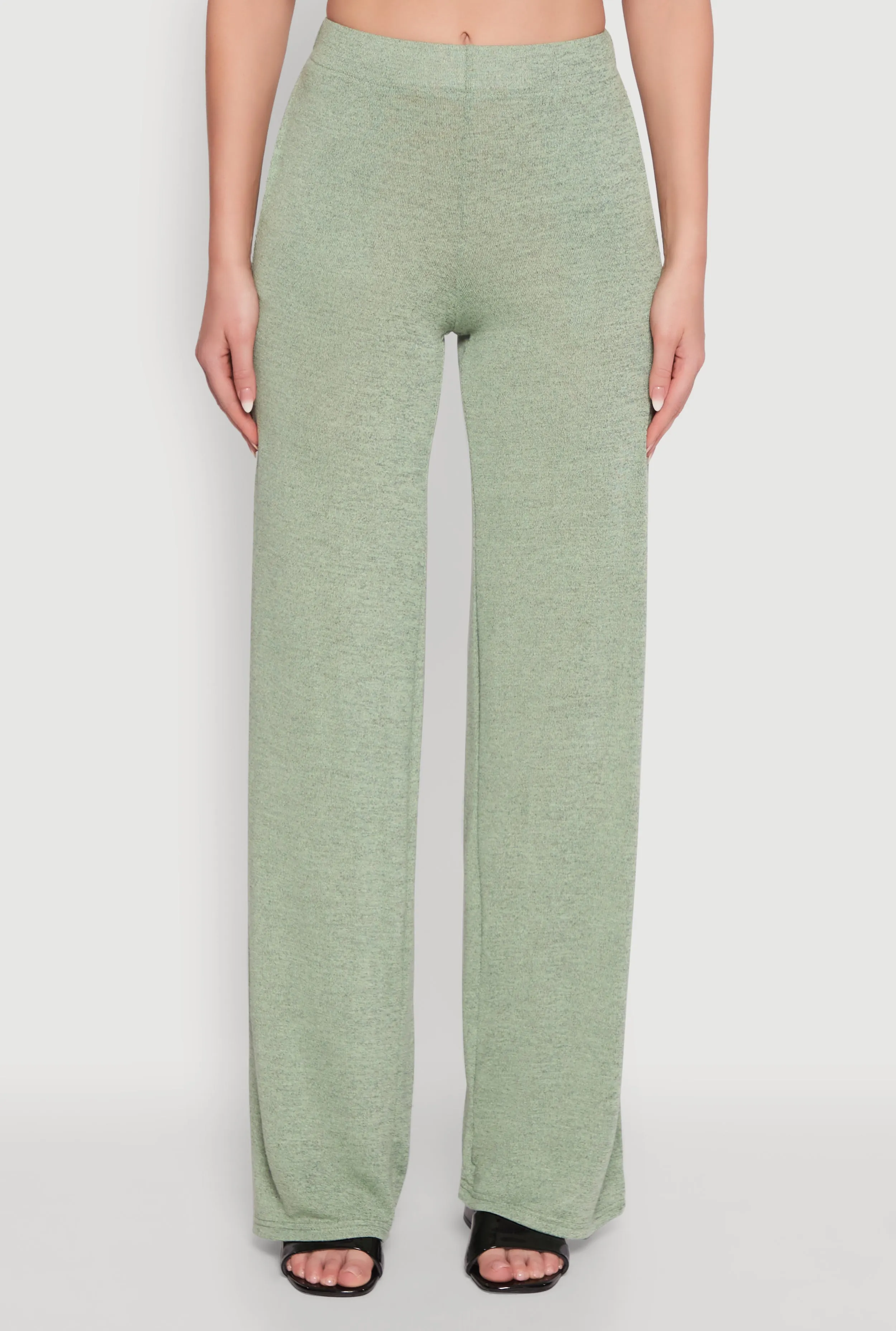 Daisy High Waisted Wide Leg Brushed Knit Pants sold by Rainbow product image thumbnail 3