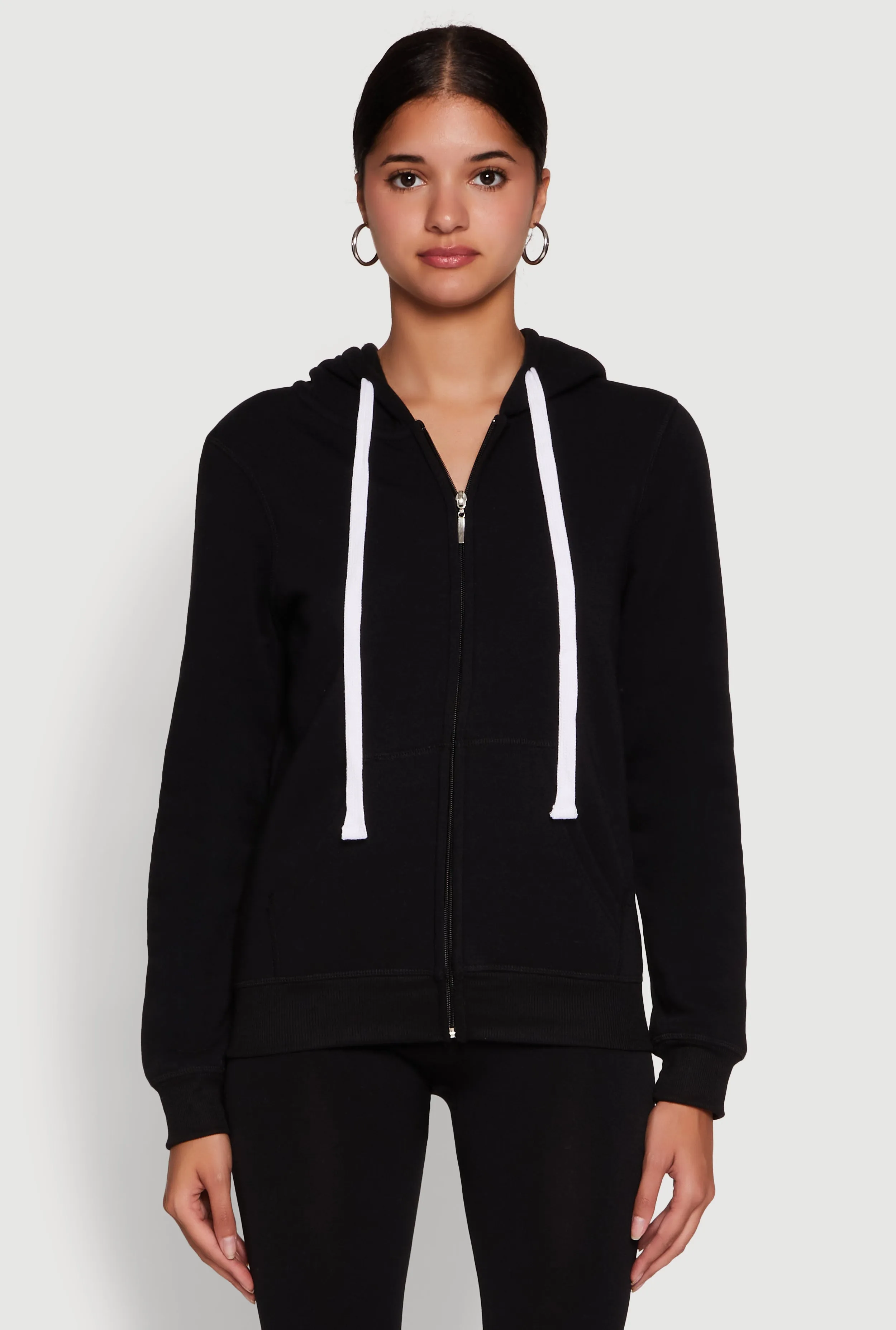 Trendy Fleece Lined Hooded Sweatshirt sold by Rainbow product image thumbnail 2