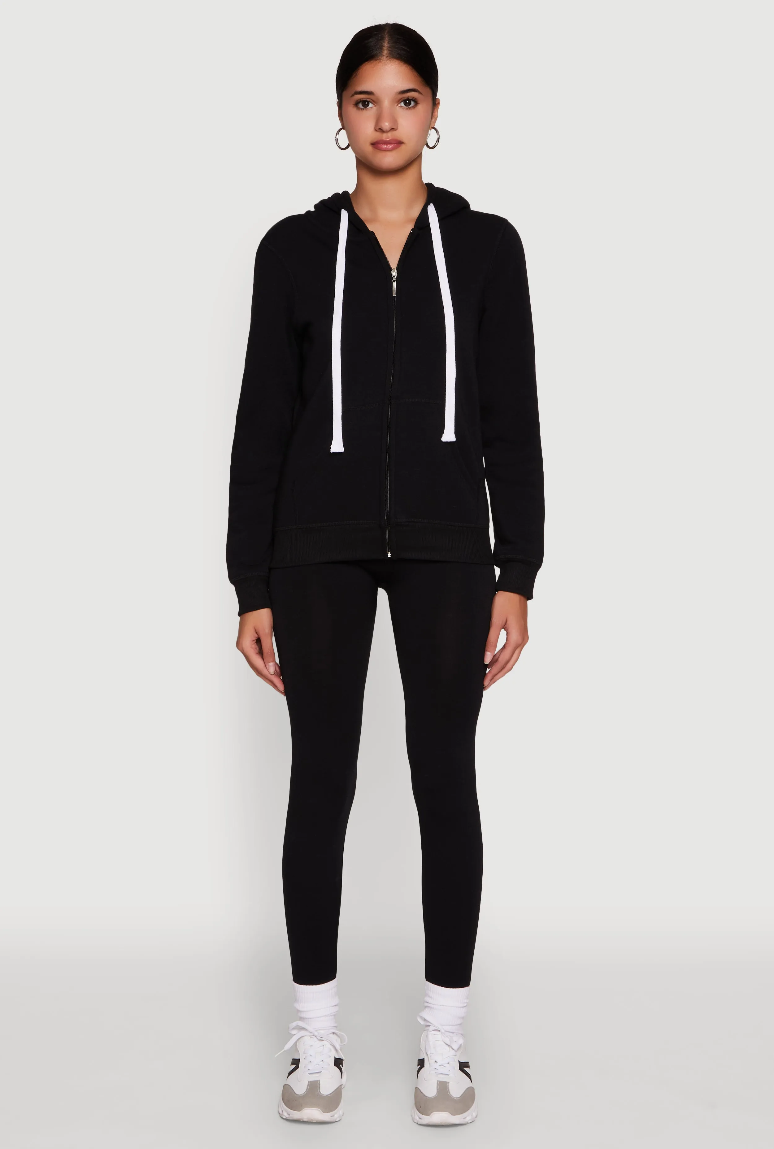 Trendy Fleece Lined Hooded Sweatshirt sold by Rainbow product image thumbnail 3