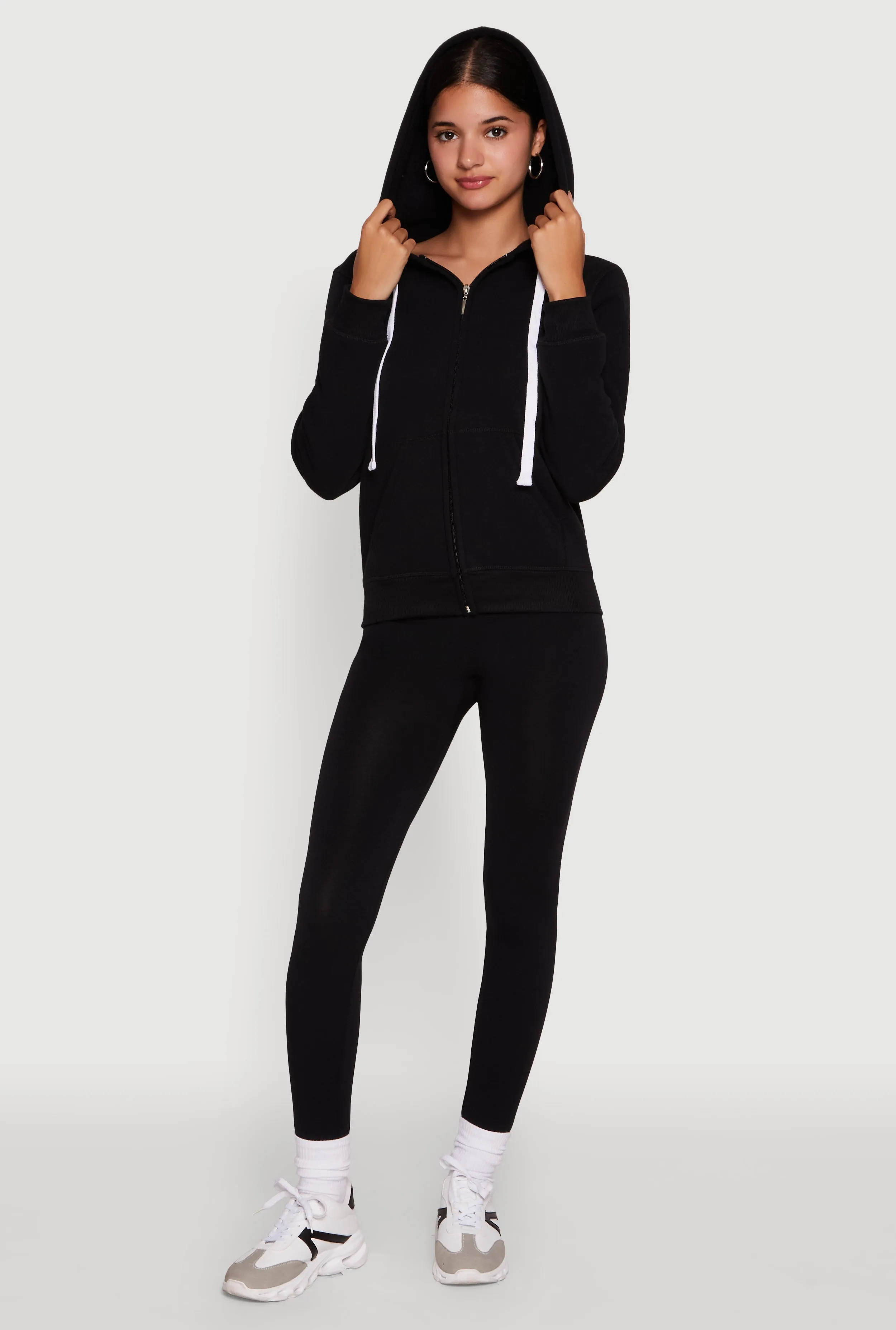 Trendy Fleece Lined Hooded Sweatshirt sold by Rainbow