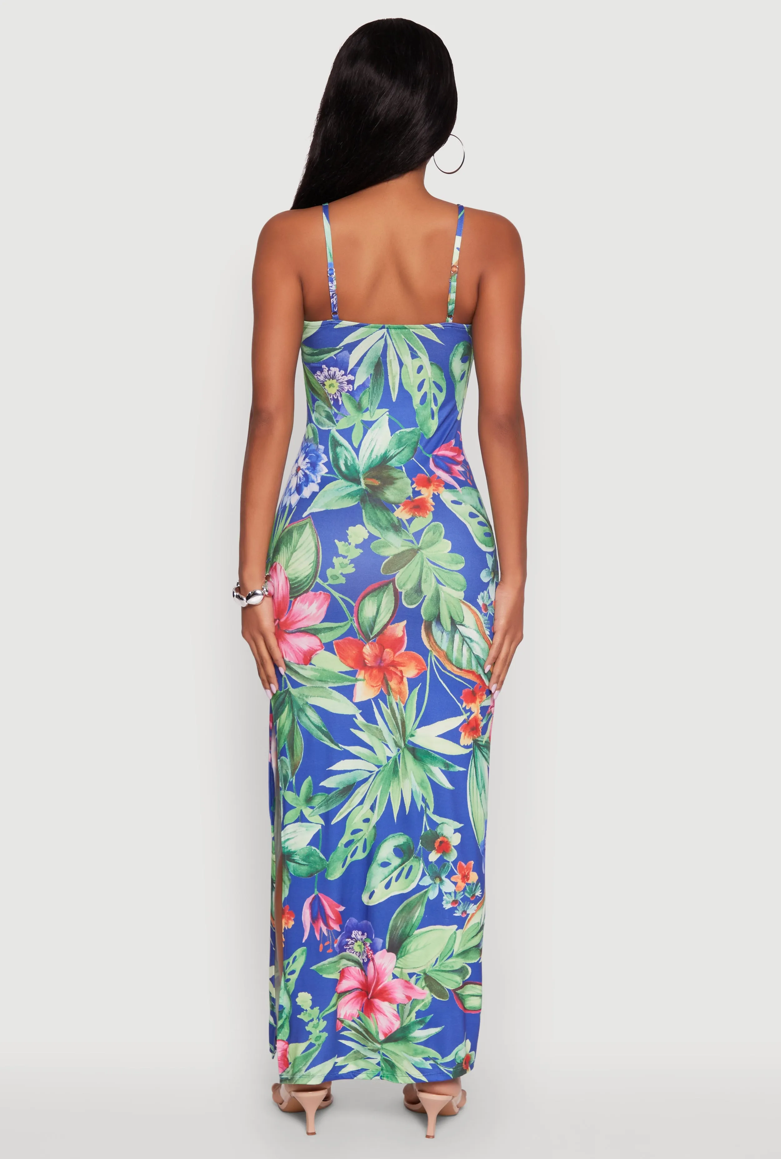 Haute Monde Sleeveless Scoop Neck Floral Maxi Dress sold by Rainbow product image thumbnail 5