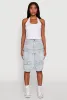 Daisy High Waisted Acid Wash Denim Cargo Shorts sold by Rainbow