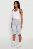 Daisy High Waisted Acid Wash Denim Cargo Shorts sold by Rainbow
