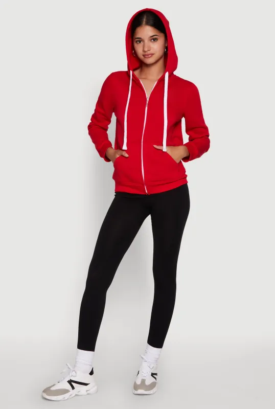 Trendy Fleece Lined Hooded Sweatshirt sold by Rainbow