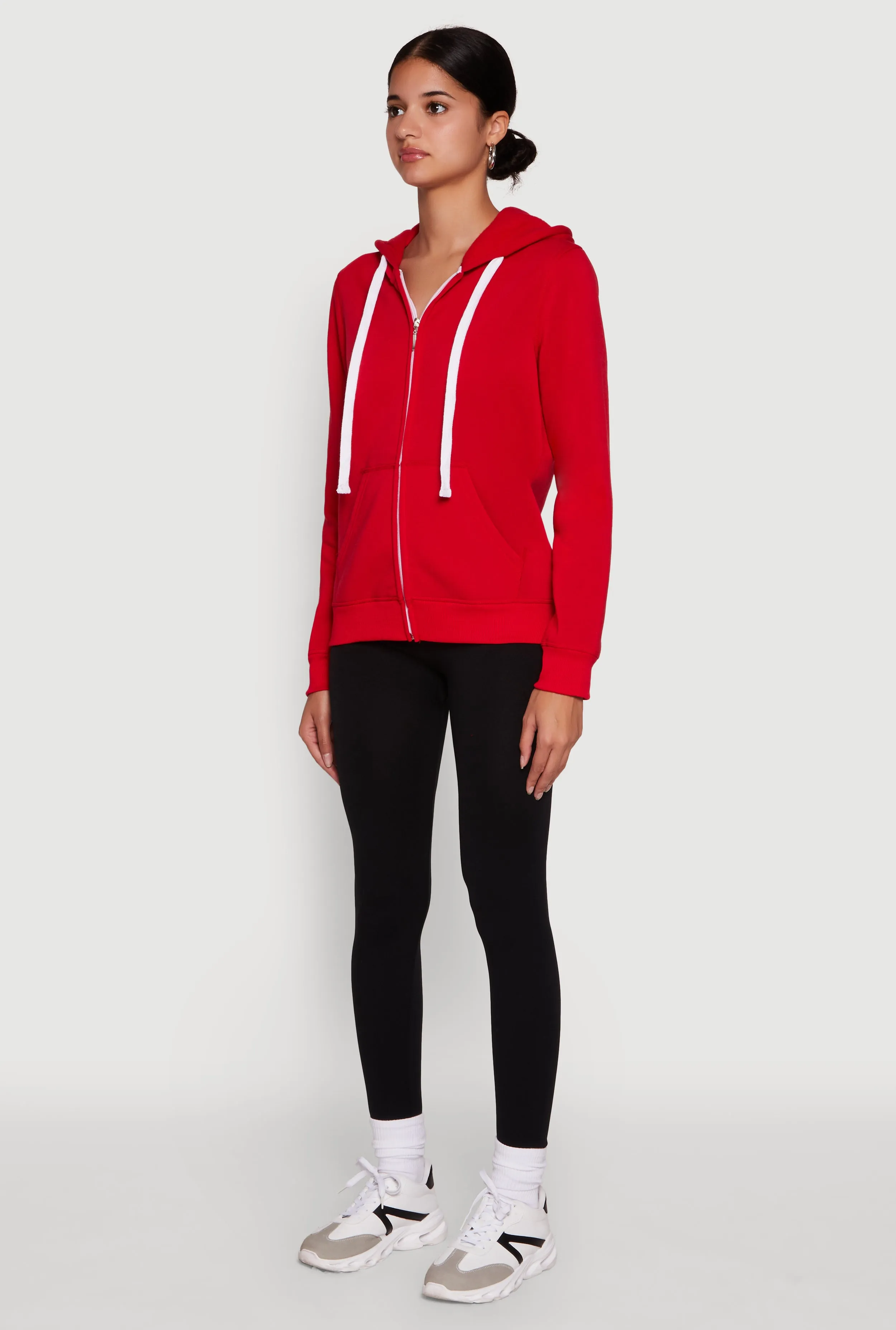 Trendy Fleece Lined Hooded Sweatshirt sold by Rainbow product image thumbnail 5