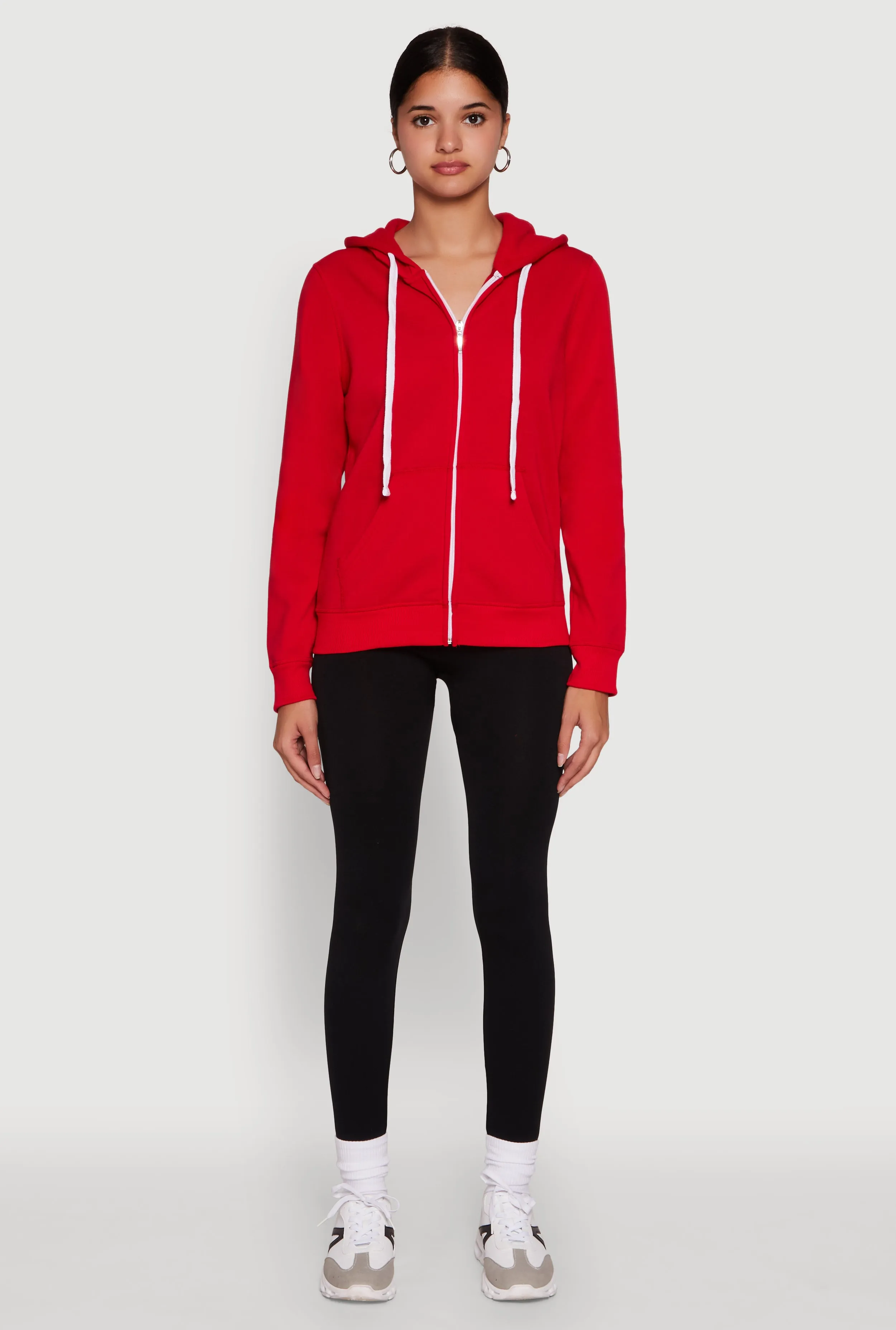Trendy Fleece Lined Hooded Sweatshirt sold by Rainbow product image thumbnail 3