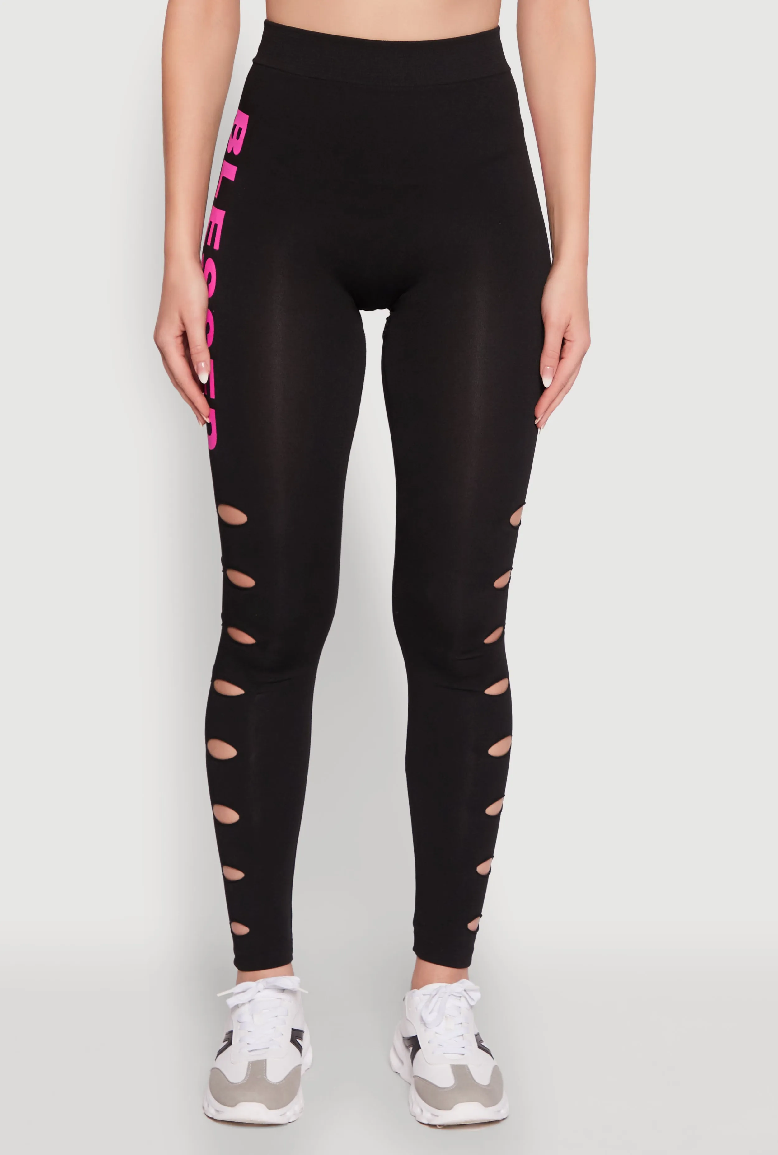 Blessed Graphic High Waisted Leggings sold by Rainbow product image thumbnail 5