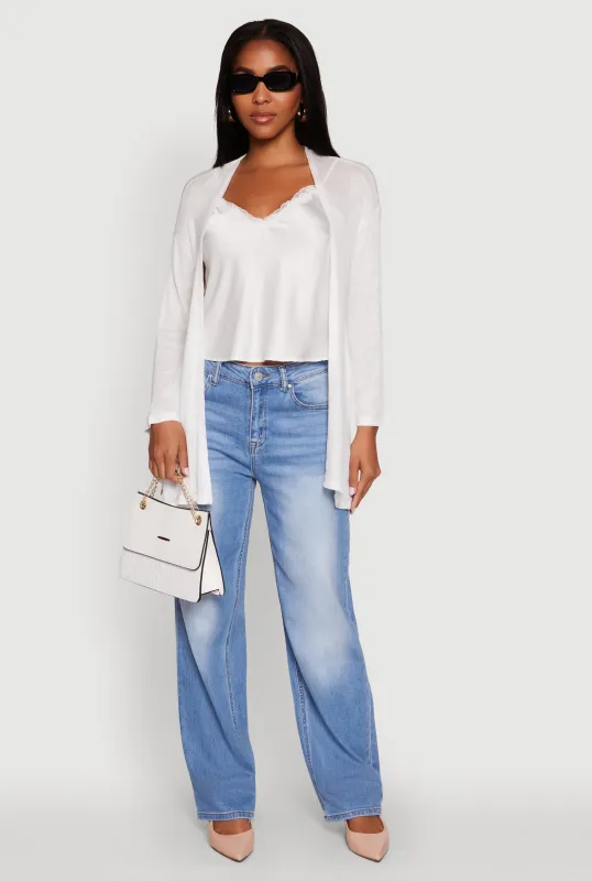 Ambiance Brushed Knit Long Sleeve Duster sold by Rainbow