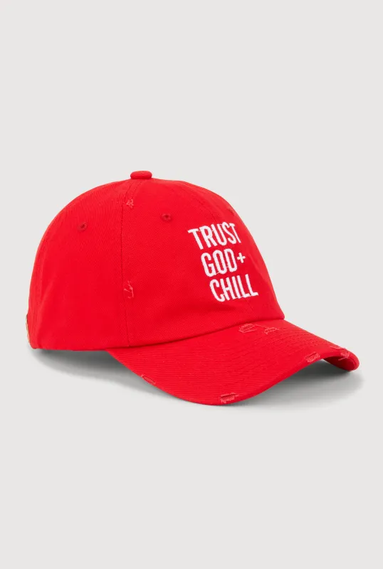 Trust God and Chill Baseball Cap sold by Rainbow