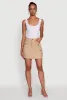 Trendy Flap Detail Cargo Pocket Skirt sold by Rainbow