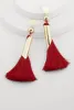 Trendy Color Blocked Metallic Tassel Drop Earrings sold by Rainbow