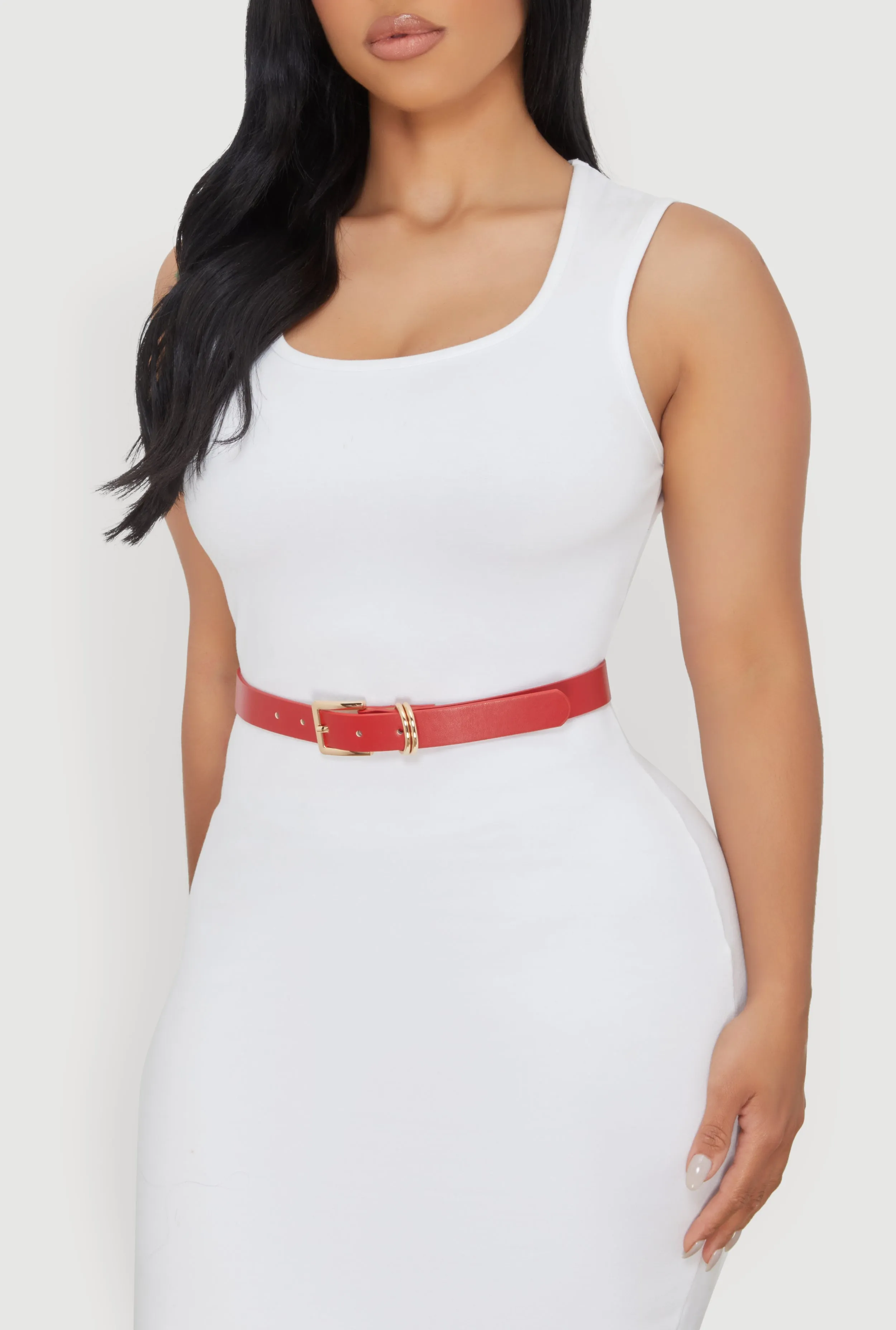 Stylish Faux Leather Buckle Belts 3 Pack Set sold by Rainbow product image thumbnail 2