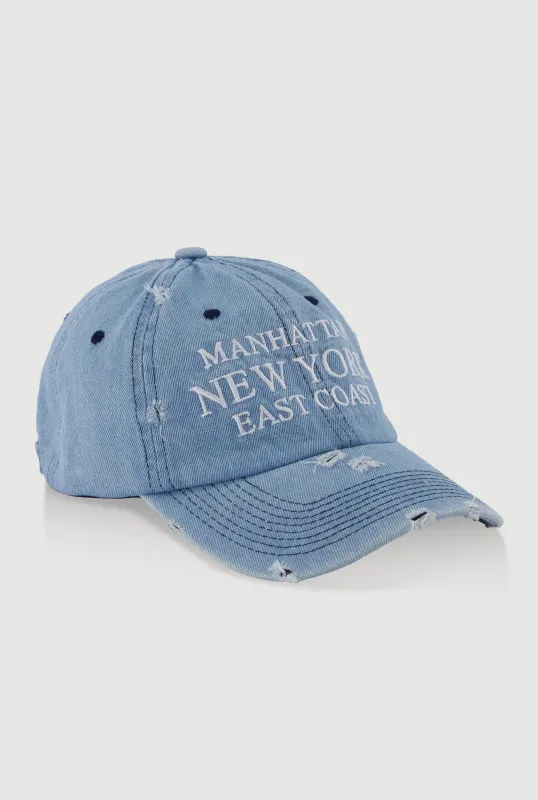 Manhattan New York East Coast Baseball Cap sold by Rainbow