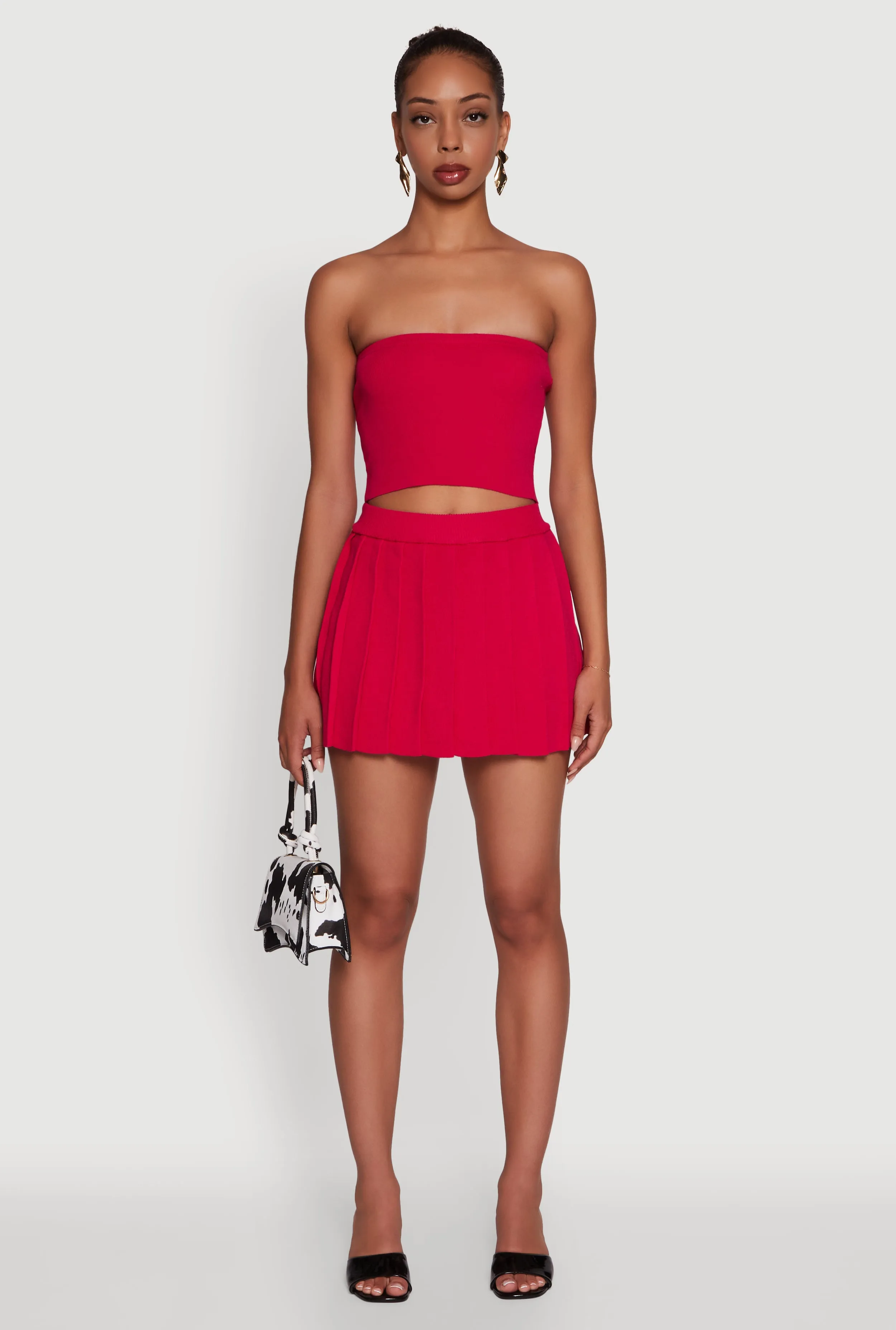 Daisy Rib Knit Cropped Tube Top sold by Rainbow product image thumbnail 2