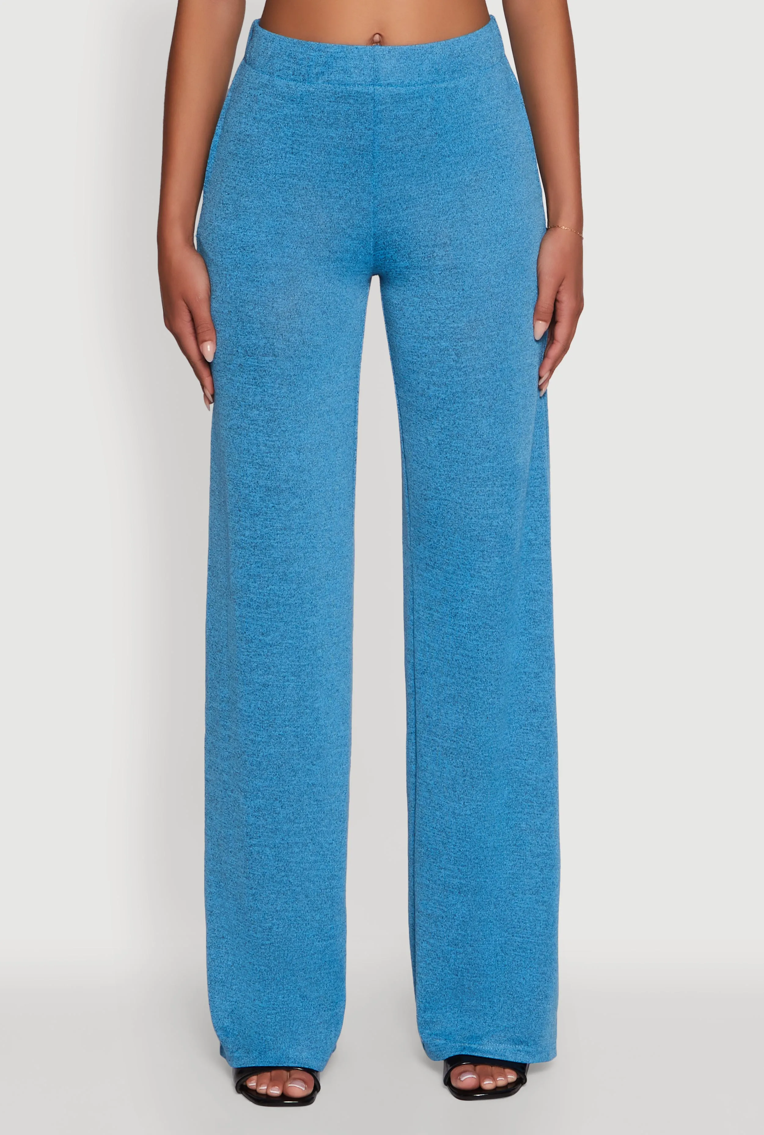 Daisy High Waisted Wide Leg Brushed Knit Pants sold by Rainbow product image thumbnail 3