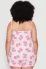 Plus Size Lace Trim Fruit Print Cami and Shorts Pajama Set sold by Rainbow