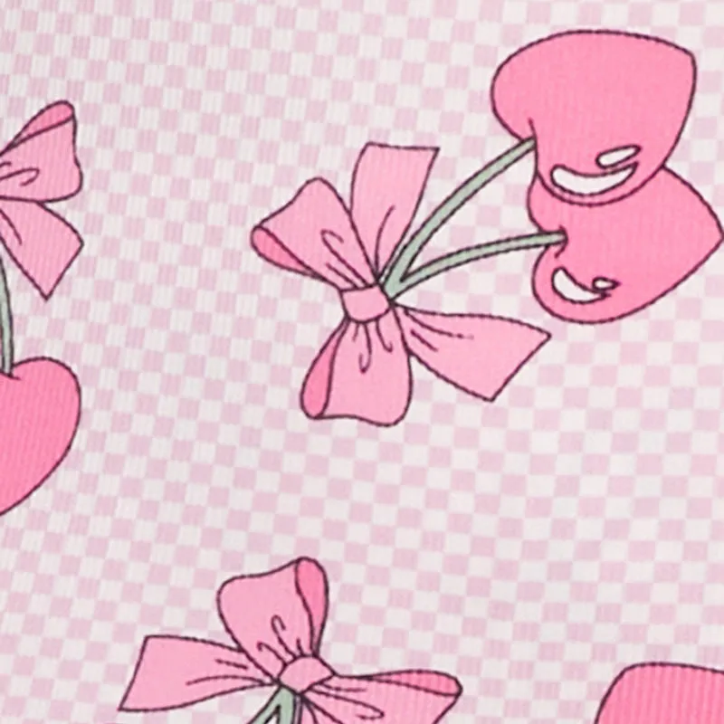 Plus Size Lace Trim Fruit Print Cami and Shorts Pajama Set sold by Rainbow product image thumbnail 4