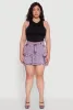 Plus Size Daisy Acid Wash Denim Cargo Skirt sold by Rainbow