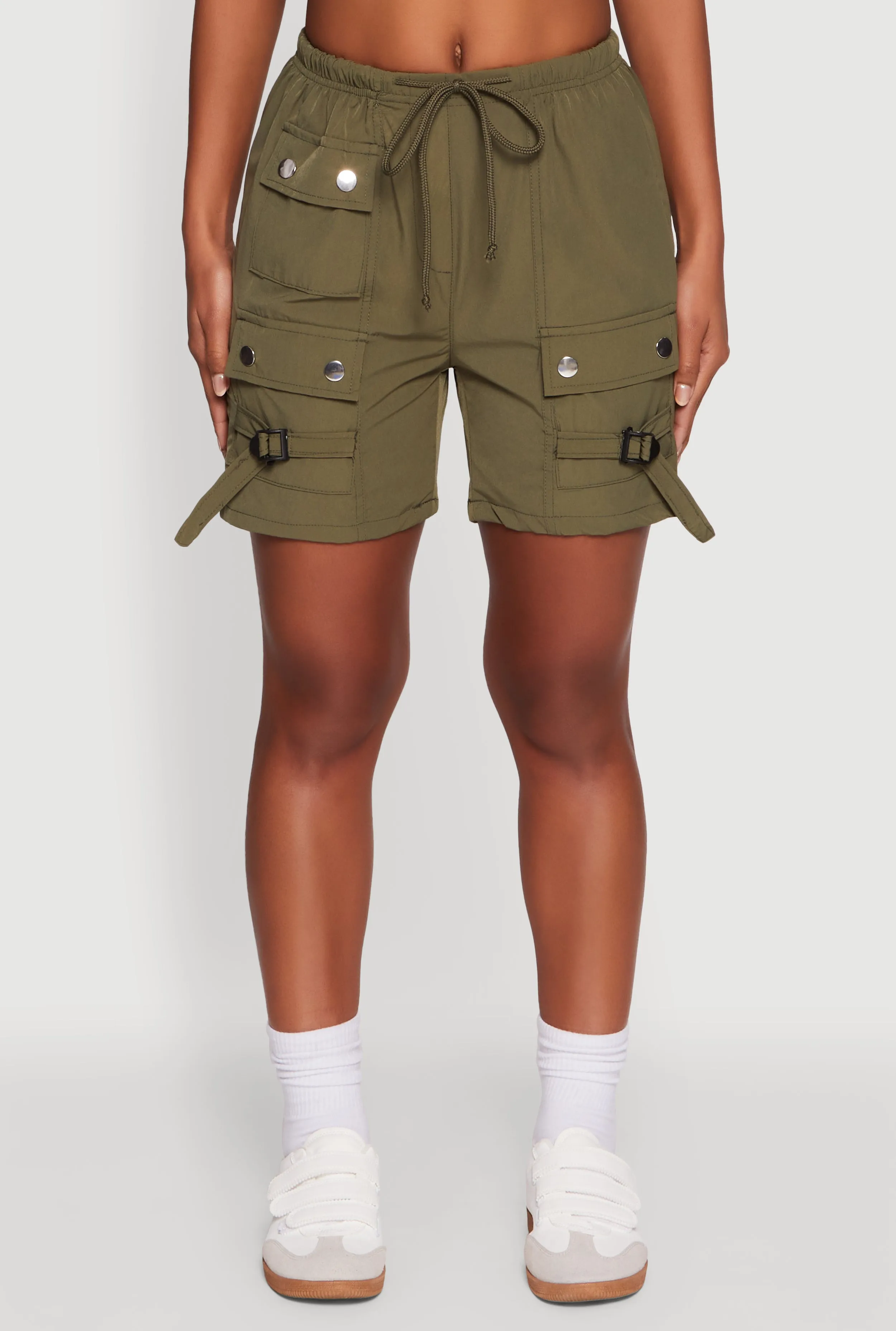 Trendy Nylon Drawstring Waist Utility Shorts sold by Rainbow product image thumbnail 5