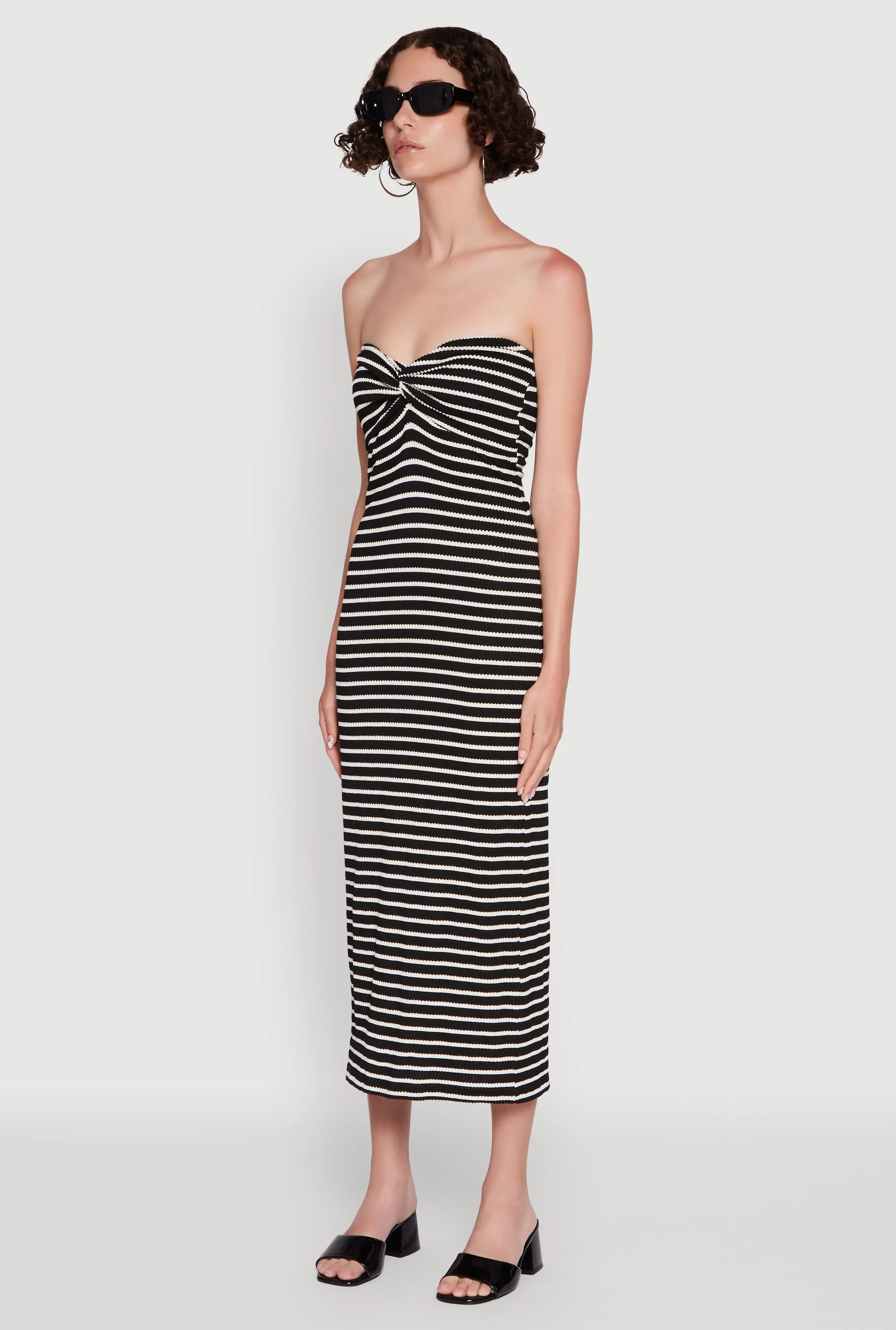 Sweetheart Strapless Striped Tube Dress sold by Rainbow product image thumbnail 3