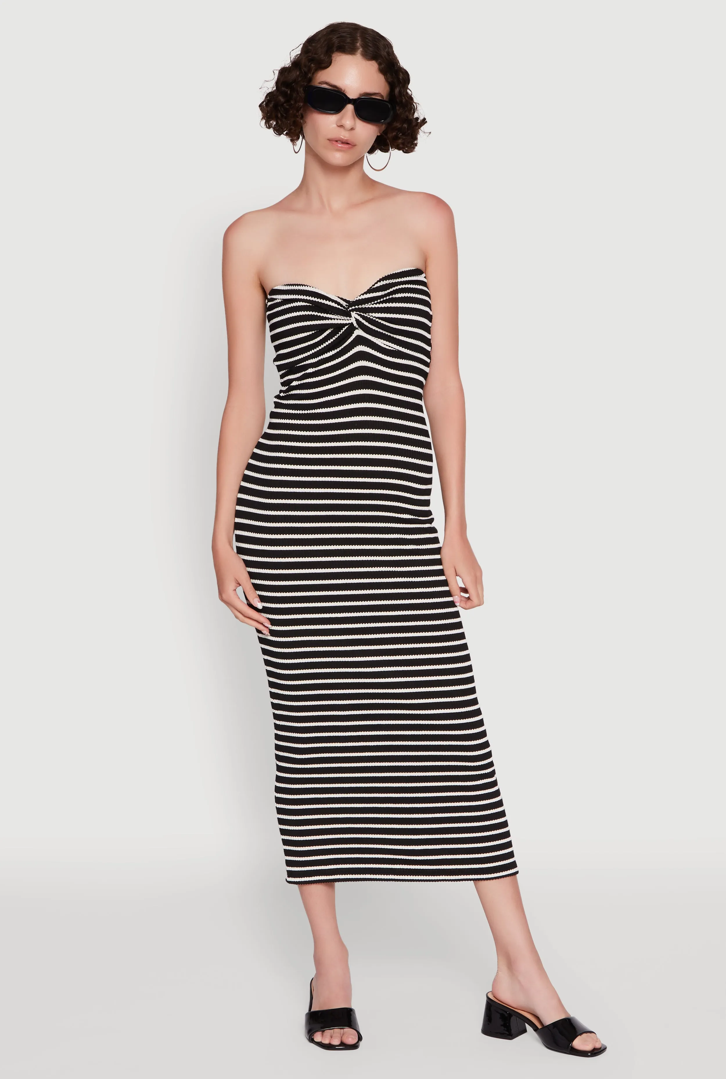 Sweetheart Strapless Striped Tube Dress sold by Rainbow
