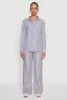 Striped Button Front Long Sleeve Shirt sold by Rainbow